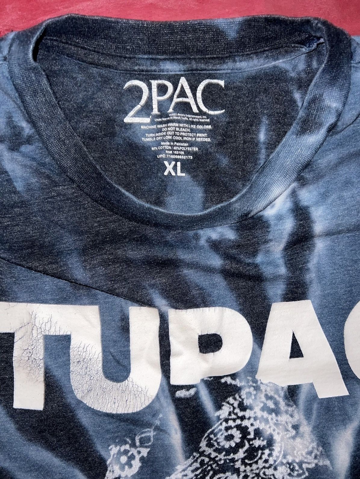 Rap Tees × Vintage 2PAC T-SHIRT Size US XL / EU 56 / 4 - 9 Thumbnail