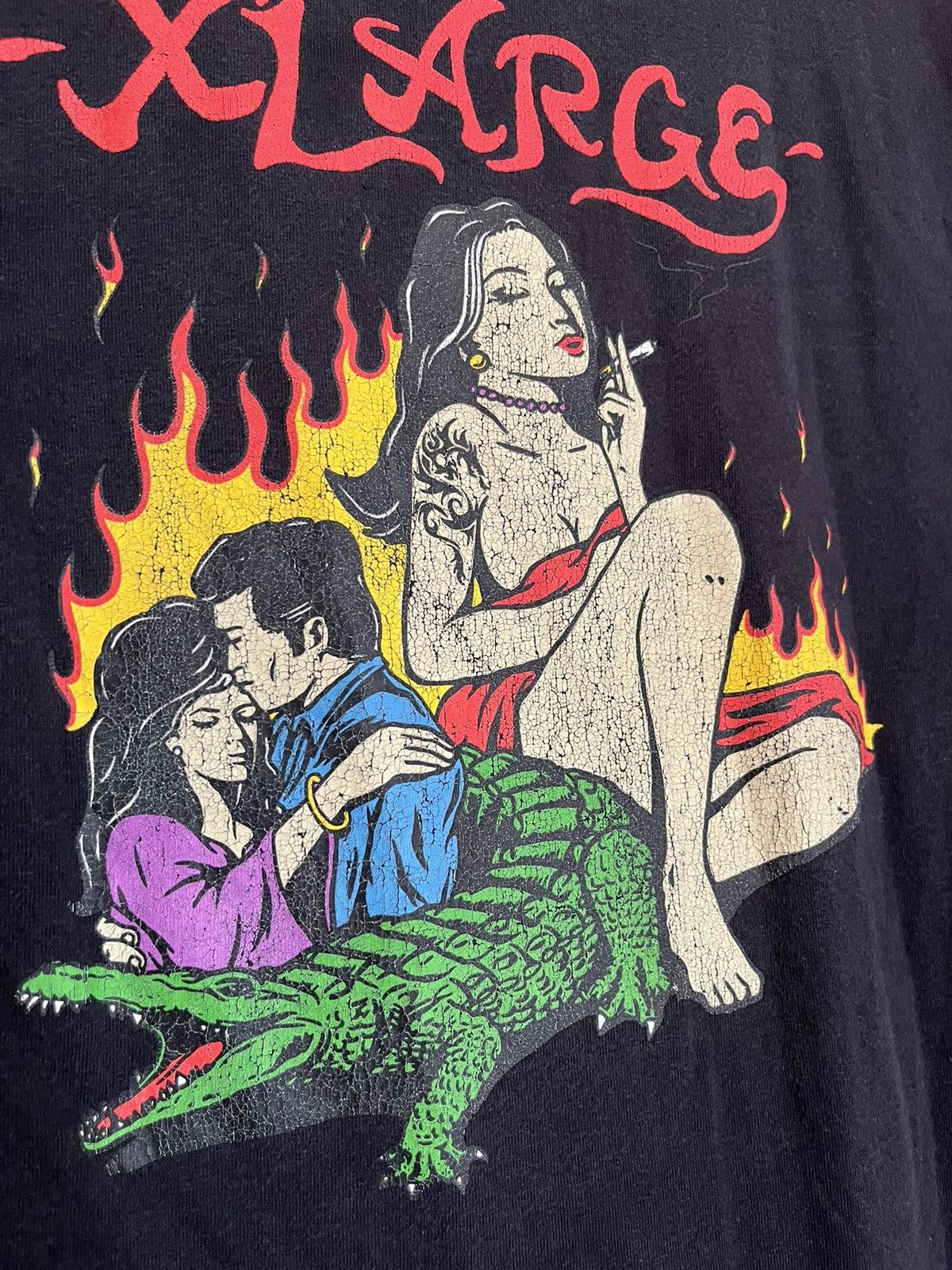 Xlarge Vintage XLARGE Fire Taba and Girl Longsleeve Size US M / EU 48-50 / 2 - 3 Thumbnail
