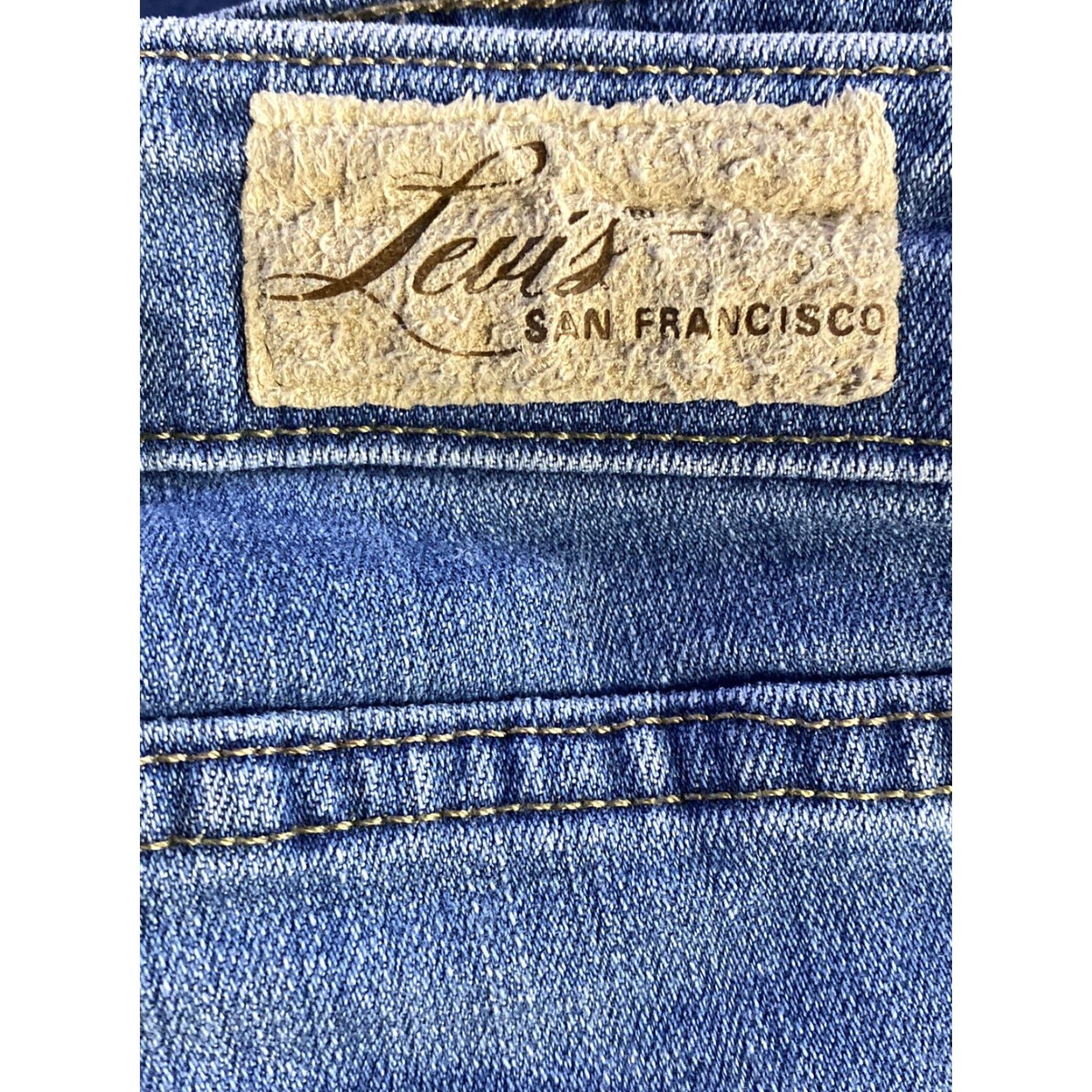 Levi's Womens Levi's Demi Curve Blue Denim Low Rise Straight Leg Jeans sz 4/27 Size 27" / US 4 / IT 40 - 8 Thumbnail