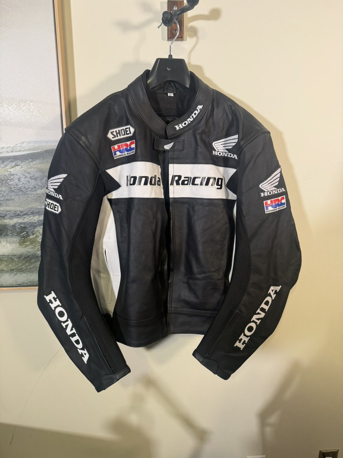 Honda Vintage Honda Racing Motorcycle Leather Jacket Size US L / EU 52-54 / 3 - 1 Thumbnail