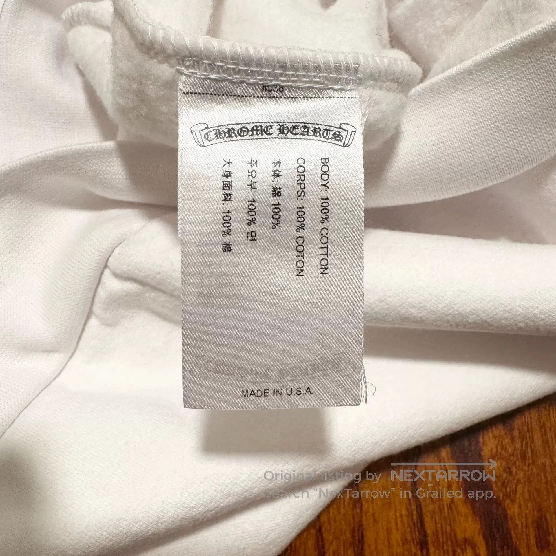 Chrome Hearts chrome hearts white hooded sweatshirt XXL. Size US XXL / EU 58 / 5 - 5 Thumbnail