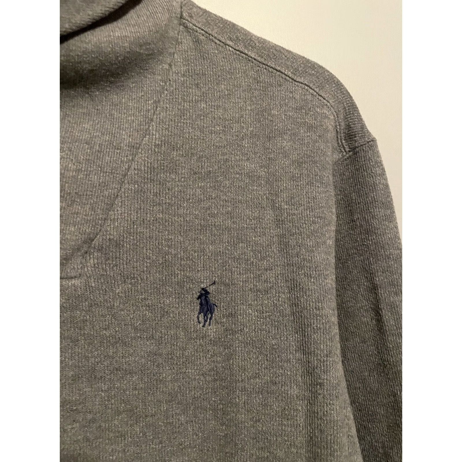 Polo Ralph Lauren Polo Ralph Lauren Womens Button Cowl Neck Gray Pullover Size Large (E202) Size L / US 10 / IT 46 - 3 Thumbnail