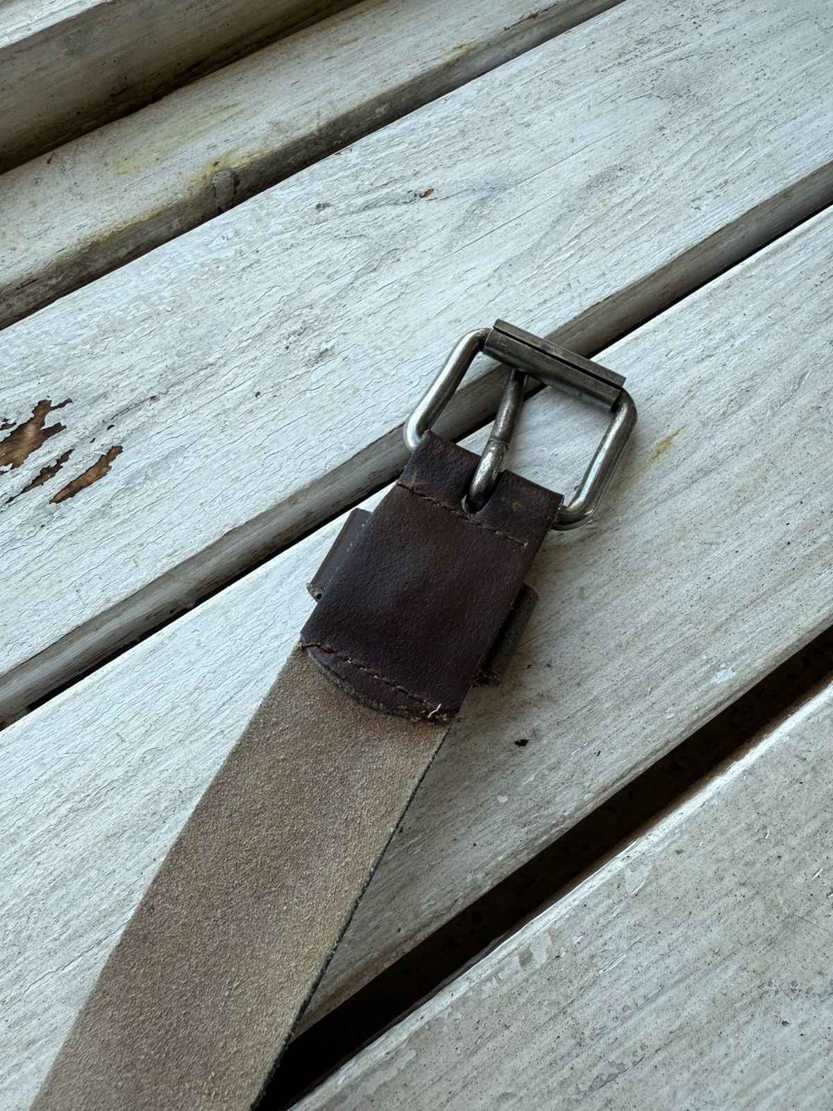 Levi's × Vintage Vintage 90s Levis Belt Brown Leather USA Y2K Size ONE SIZE - 9 Thumbnail