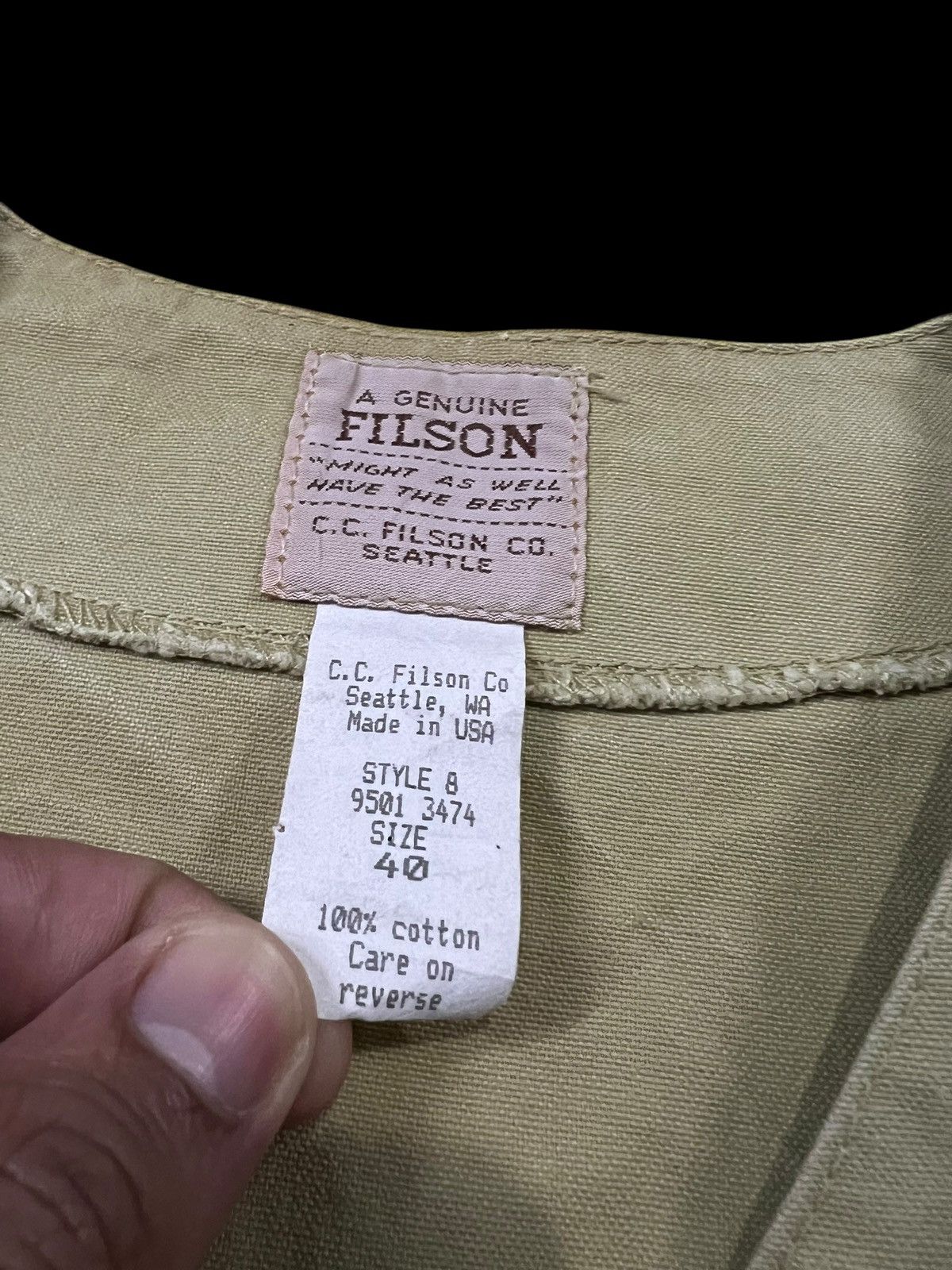 Filson RARE❗️80’S C.C FILSON CO SEATTLE MULTIPOCKET VEST Size US S / EU 44-46 / 1 - 10 Thumbnail