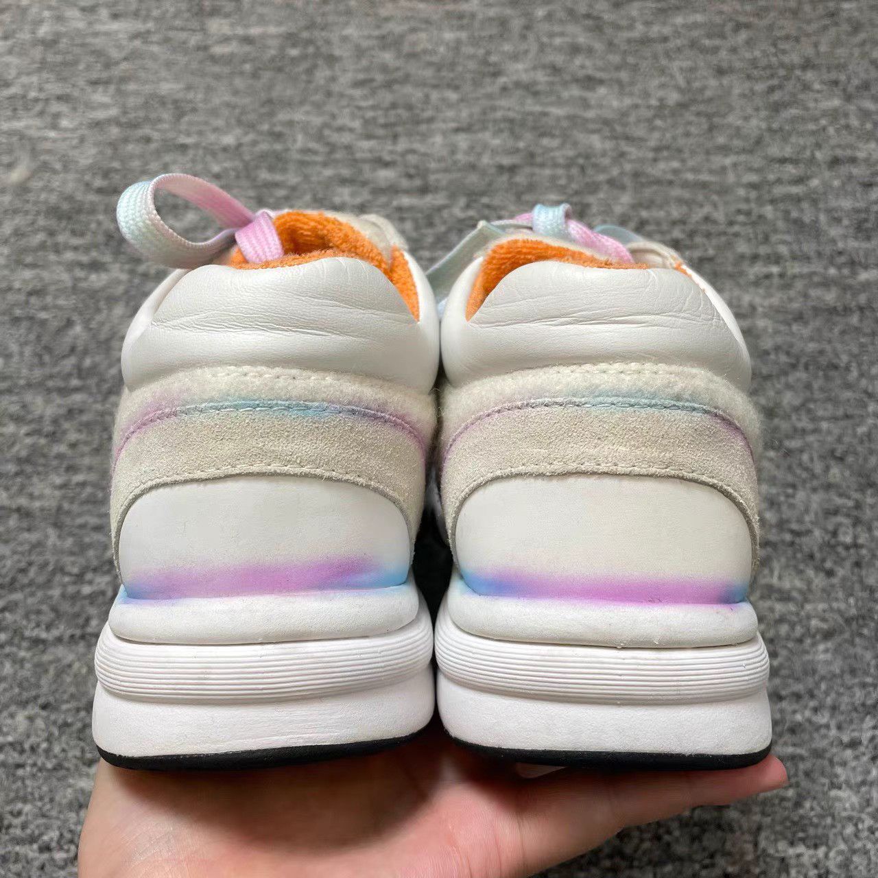 Chanel CHANEL Multicolor Cashmere Sneakers K12 Size US 5.5 / IT 35.5 - 4 Thumbnail