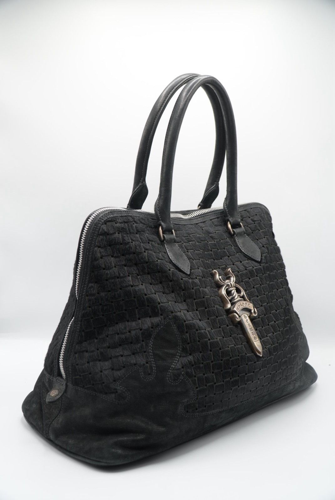Chrome Hearts Chrome Hearts 90s Ponyhair Dagger Embelished Woven Handbag Size ONE SIZE - 3 Thumbnail