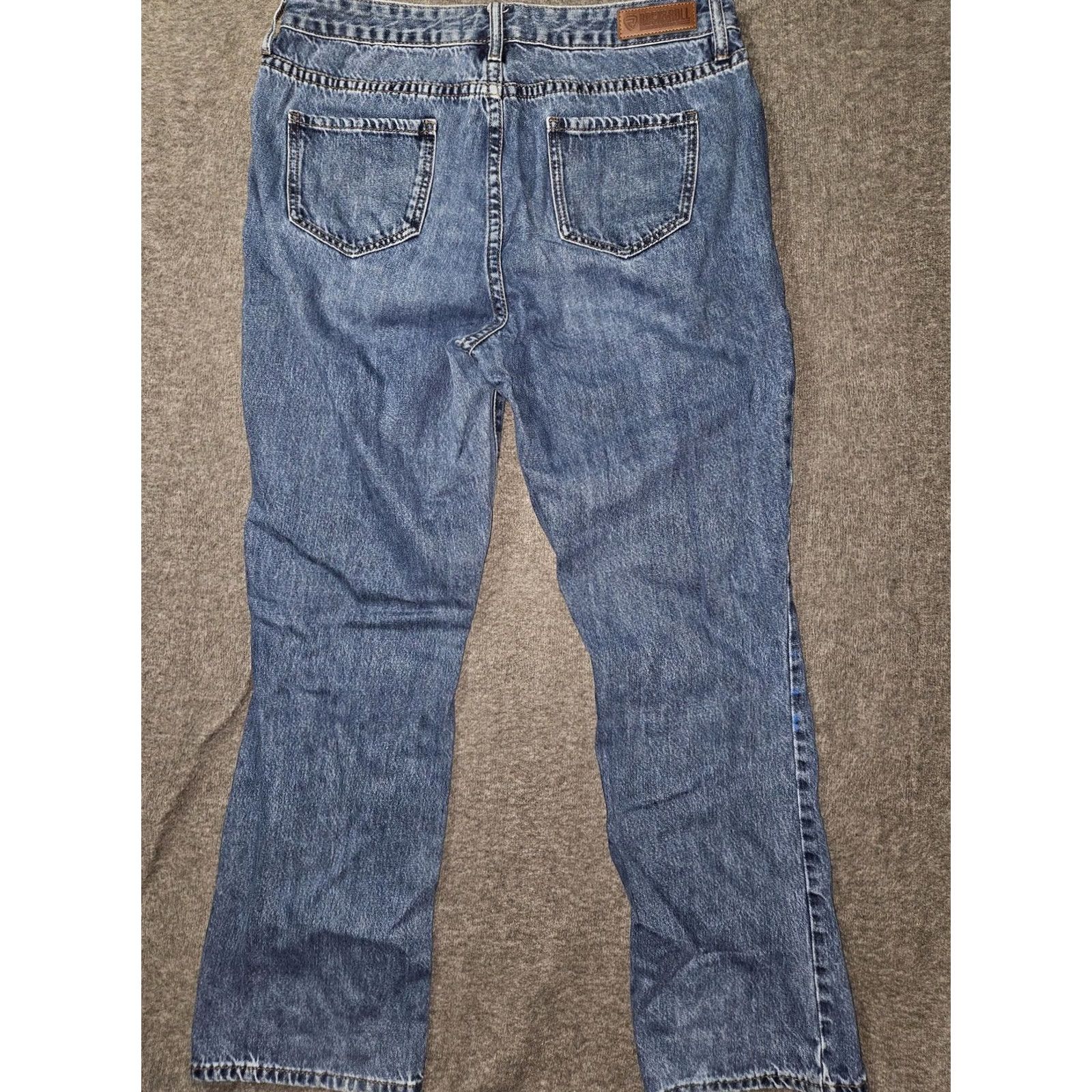 Vintage Rock & Roll Denim Jeans Womens 31x32 Blue Medium Wash High Rise Bootcut Size 24" / US 00 / IT 34 - 6 Thumbnail
