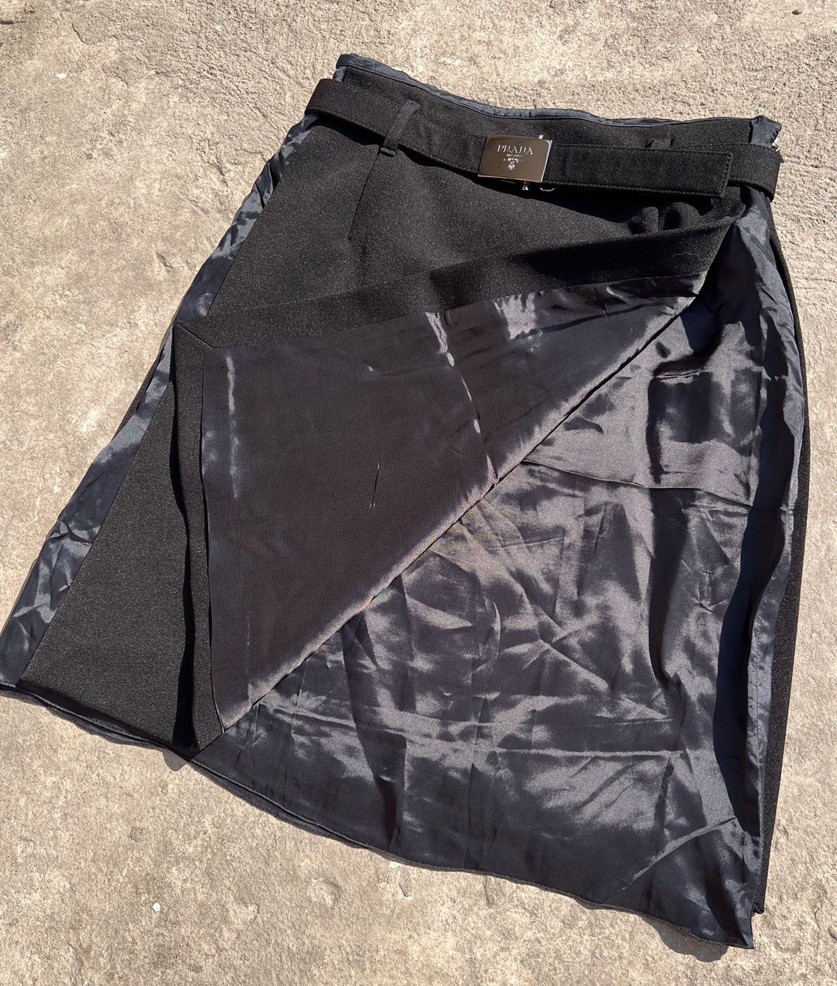 Prada 2010 LINEA ROSA PRADA SPORT BLACK TAB SKIRT Size 27" / US 4 / IT 40 - 4 Thumbnail