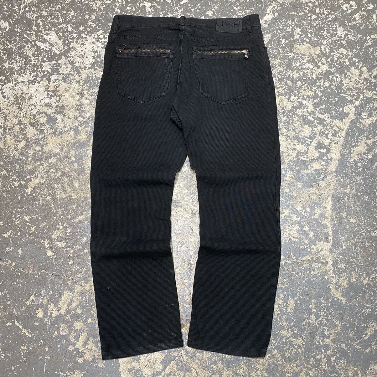 John Varvatos × Vintage Vintage John Varvatos Corduroy Black Archive Pants Size US 37 - 1 Thumbnail