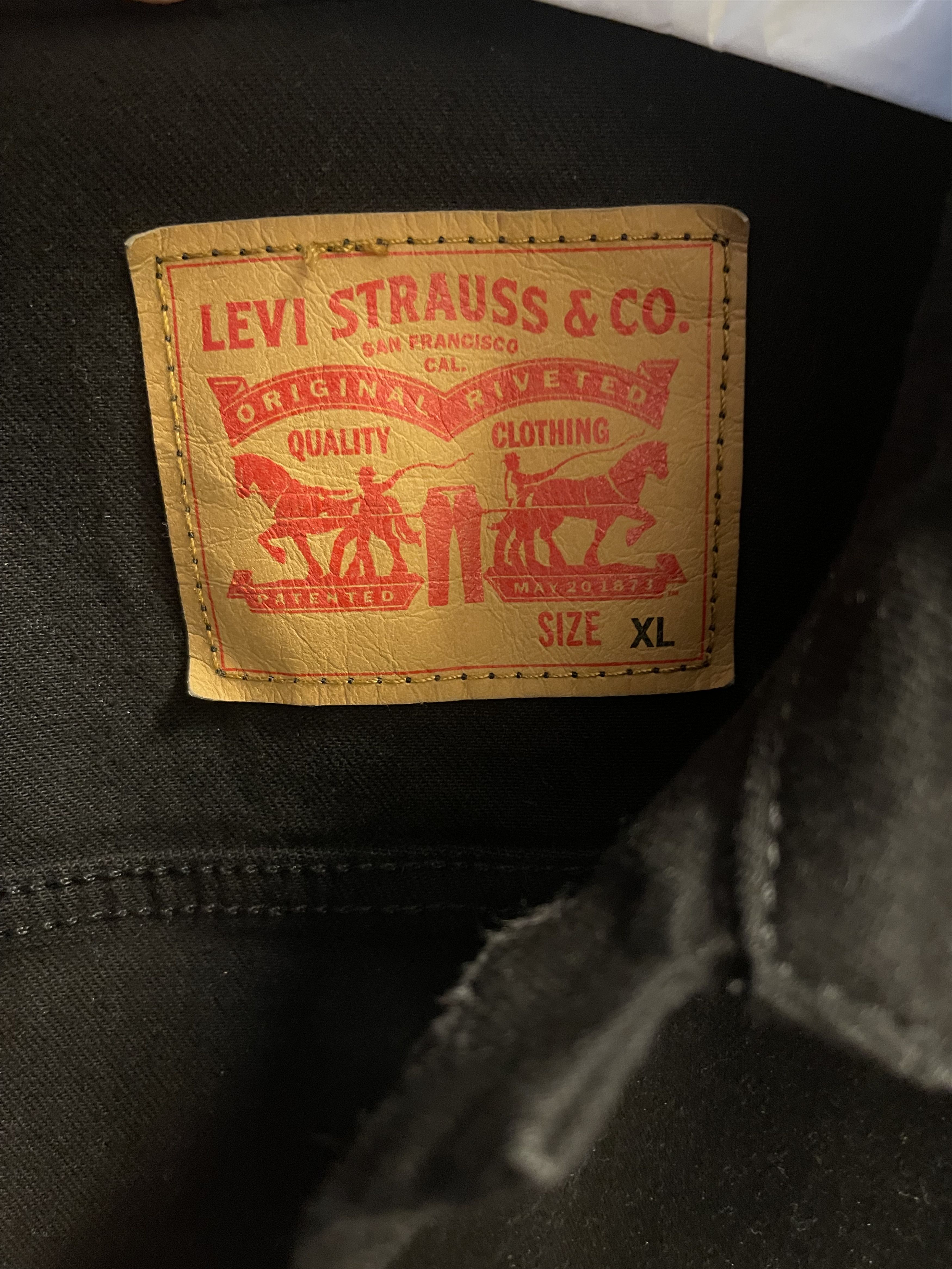 Levi's Levis Black Denim Jacket Size US XL / EU 56 / 4 - 5 Thumbnail