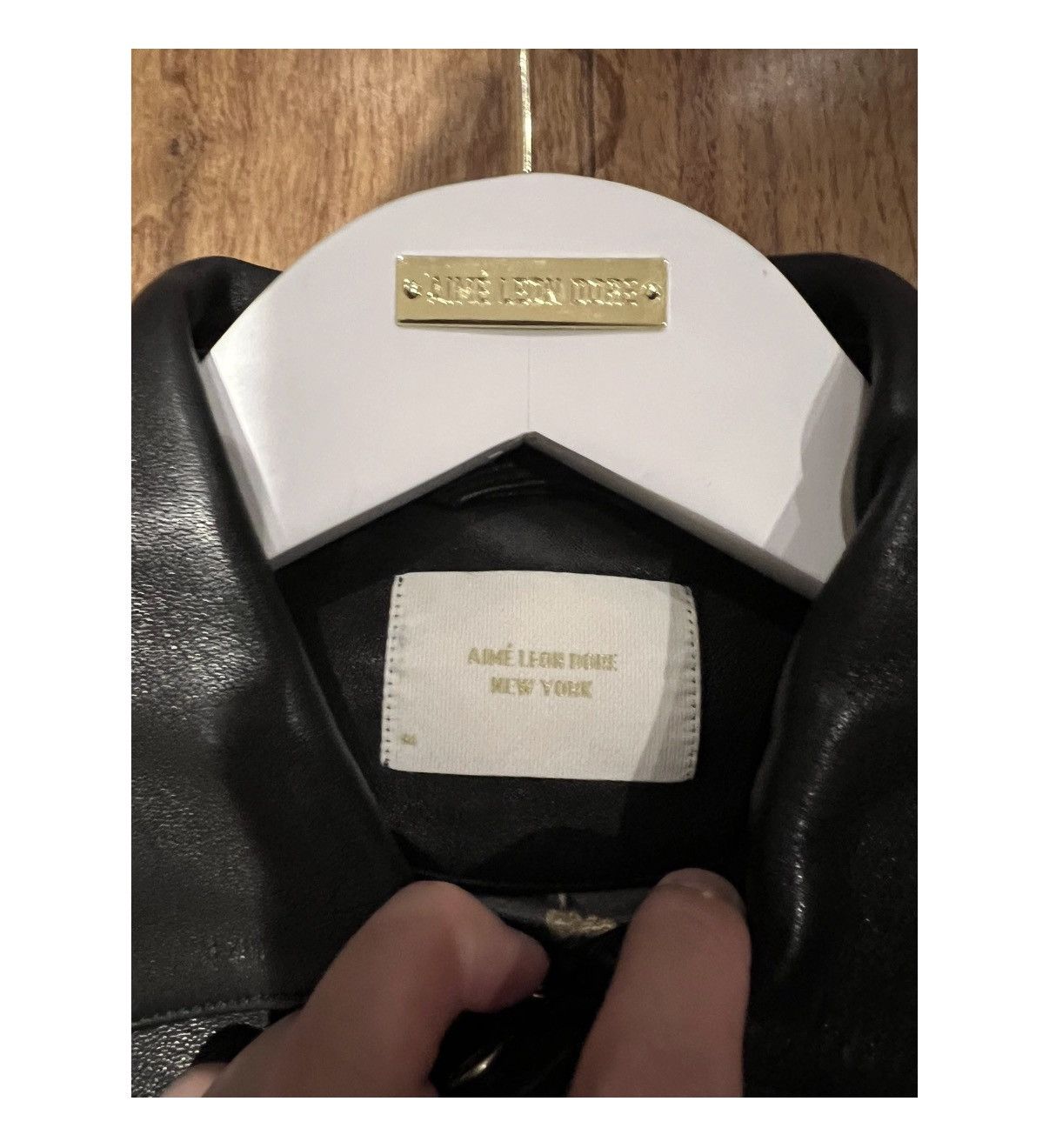 Aime Leon Dore Aime Leon Dore Leather Bomber Jacket Size US M / EU 48-50 / 2 - 2 Thumbnail