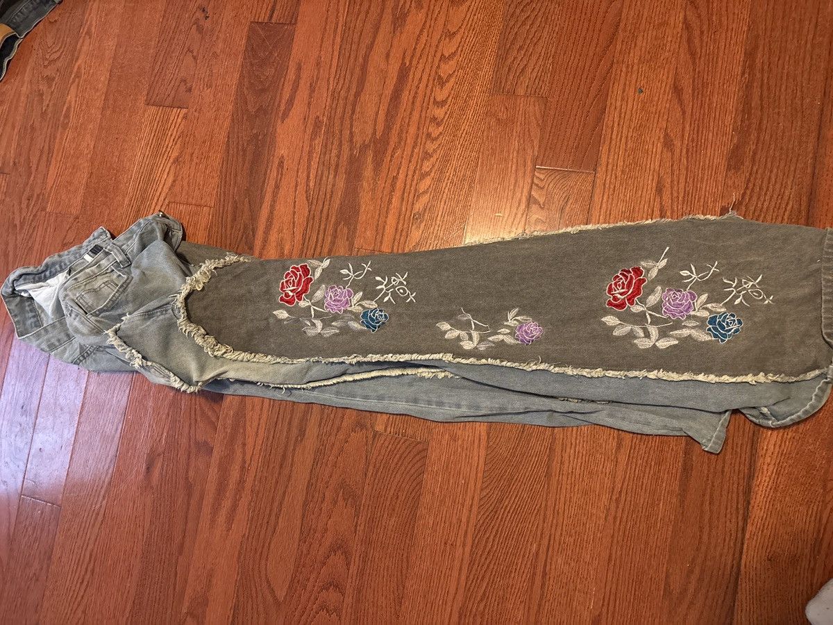 Other Mens Distressed Floral Patchwork Jeans Size US 34 / EU 50 - 1 Thumbnail