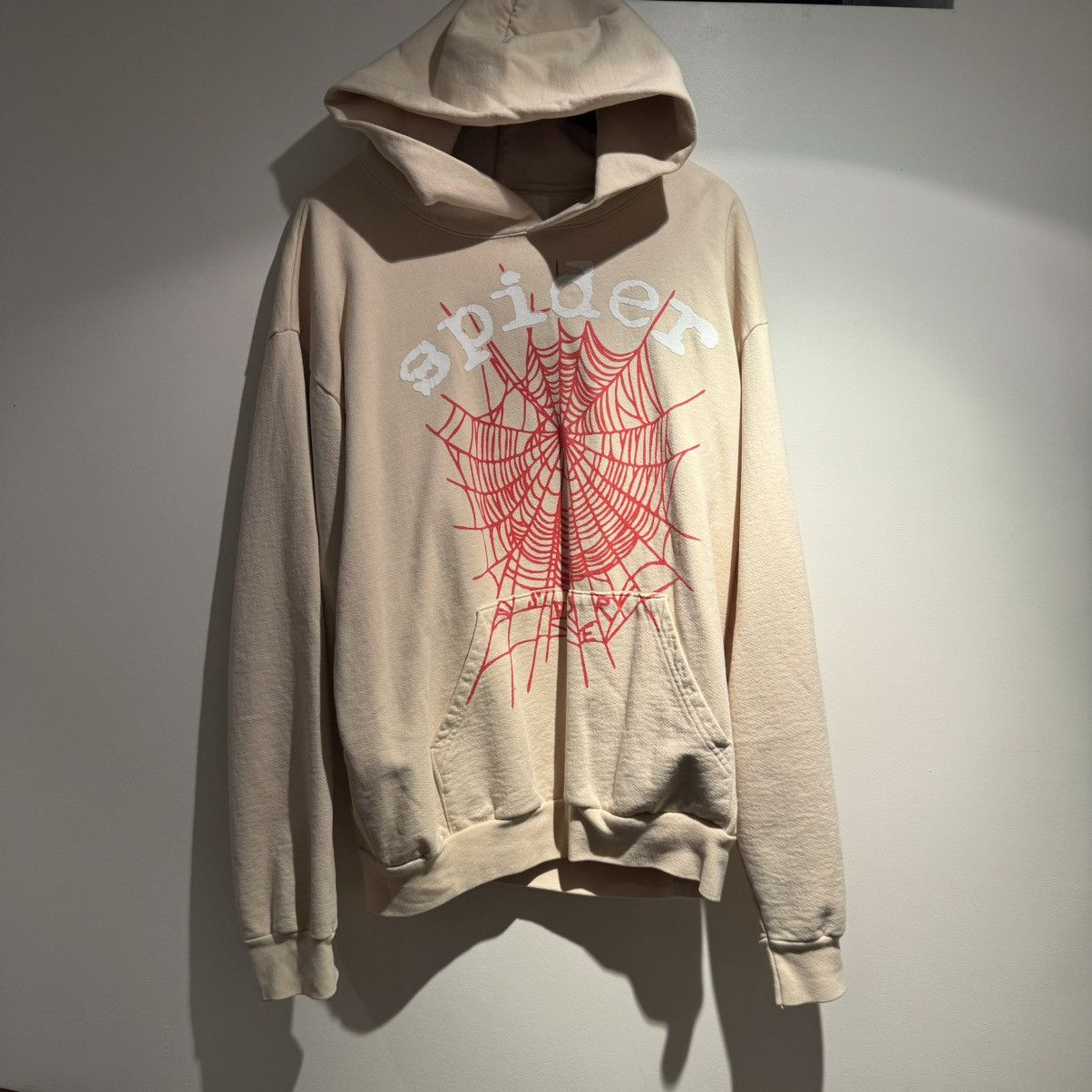 Sp5der Rare OG first Spider hoodie beige Size US L / EU 52-54 / 3 - 1 Thumbnail