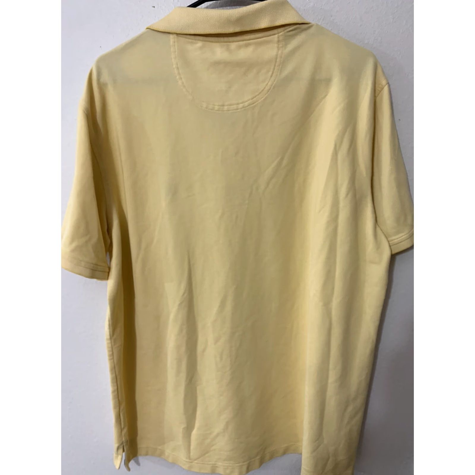 Izod IZOD Advantage Performance Stretch Men's Collared Yellow Sz XL Blue Logo Size US XL / EU 56 / 4 - 4 Thumbnail