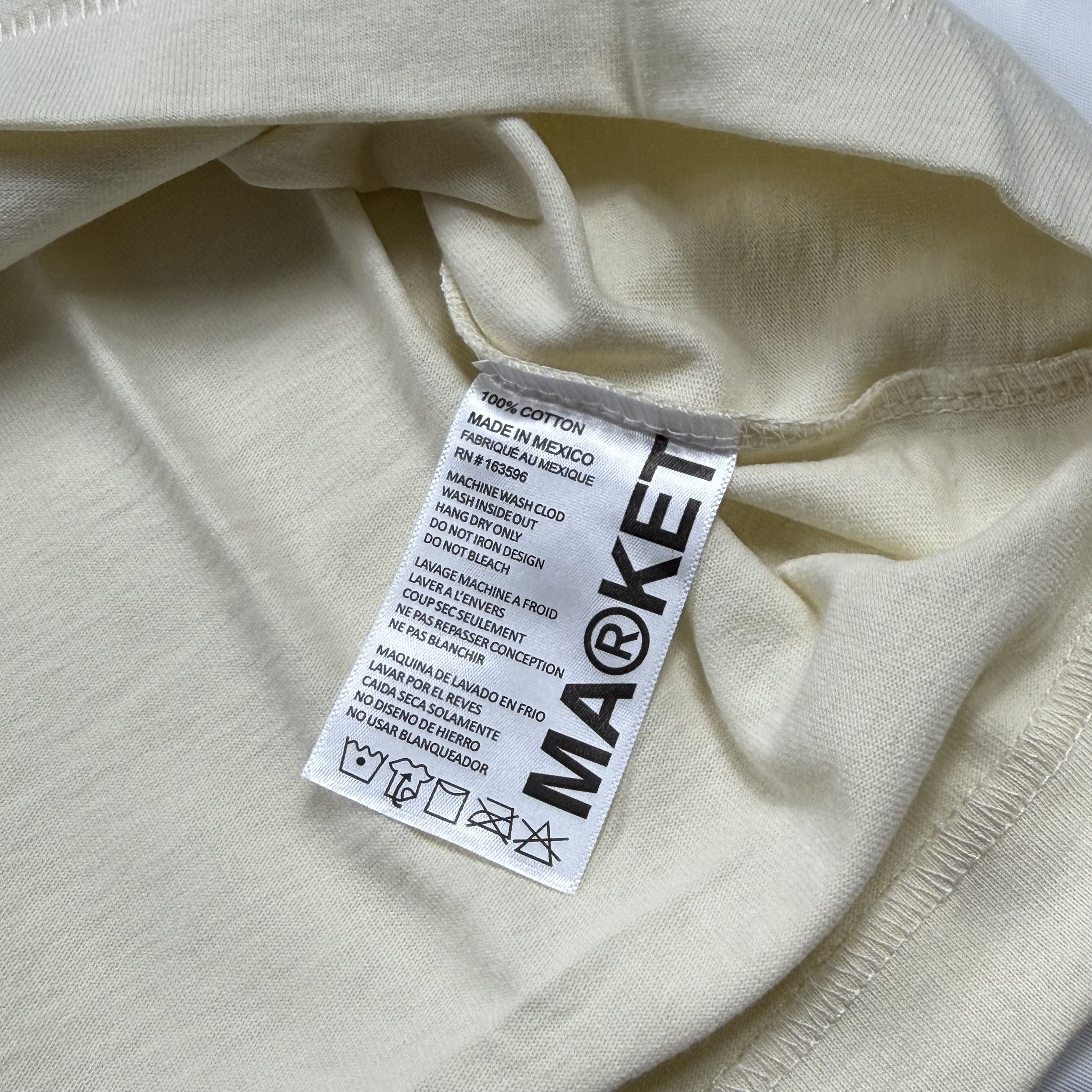 Market MARKET Just Do Nothing Fall Ecru Graphic Tee Mens Medium NEW Size US M / EU 48-50 / 2 - 5 Thumbnail