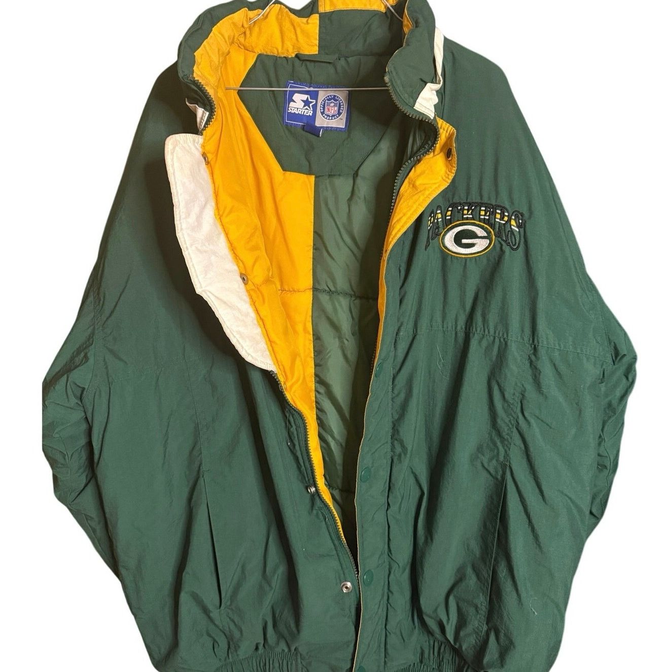 Starter Vintage Green Bay Packers Jacket Size US XL / EU 56 / 4 - 1 Thumbnail