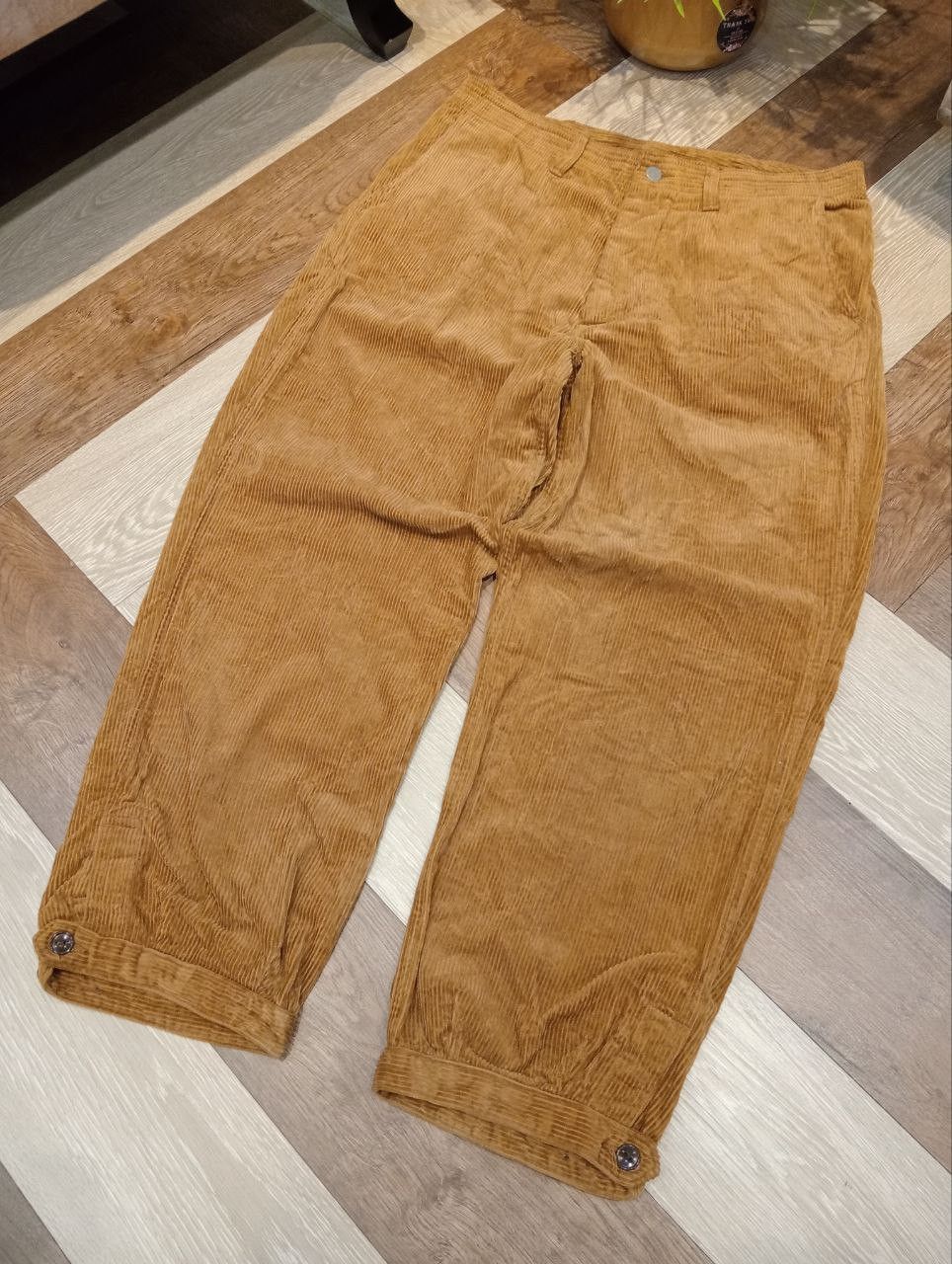 Sassafras JAPANESE SASSAFRAS WIDE BAGGY CORDUROY PANTS Size US 35 - 3 Thumbnail