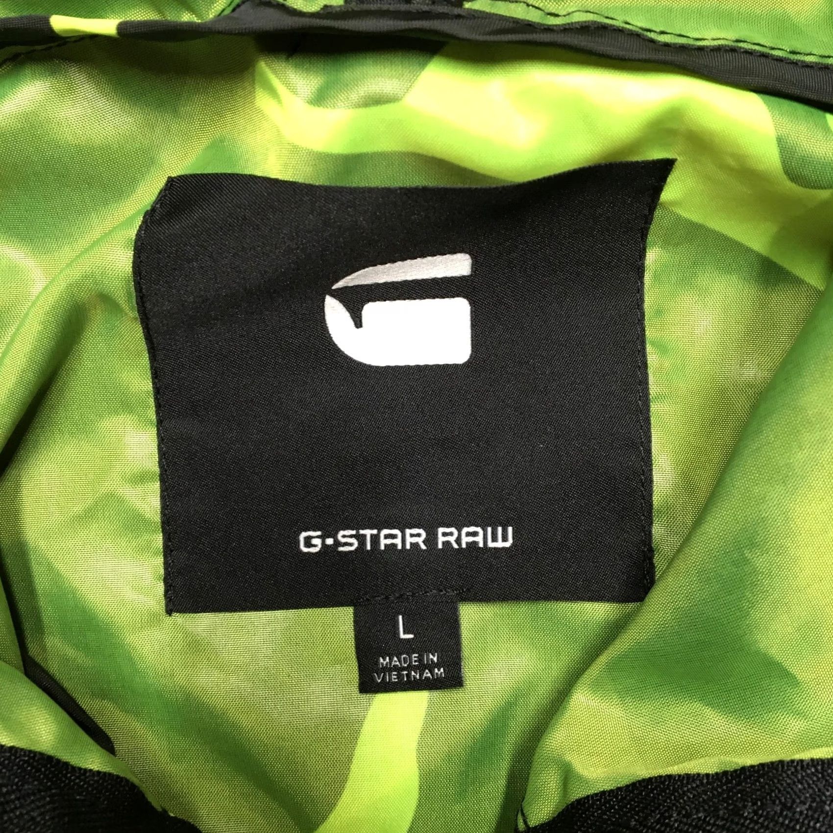 Vintage G-Star RAW STRT HDD OVERSHIRT Jacket Men L Black Neon Camo Hooded Lightweight Windbreaker Zip Pockets Size US L / EU 52-54 / 3 - 6 Thumbnail