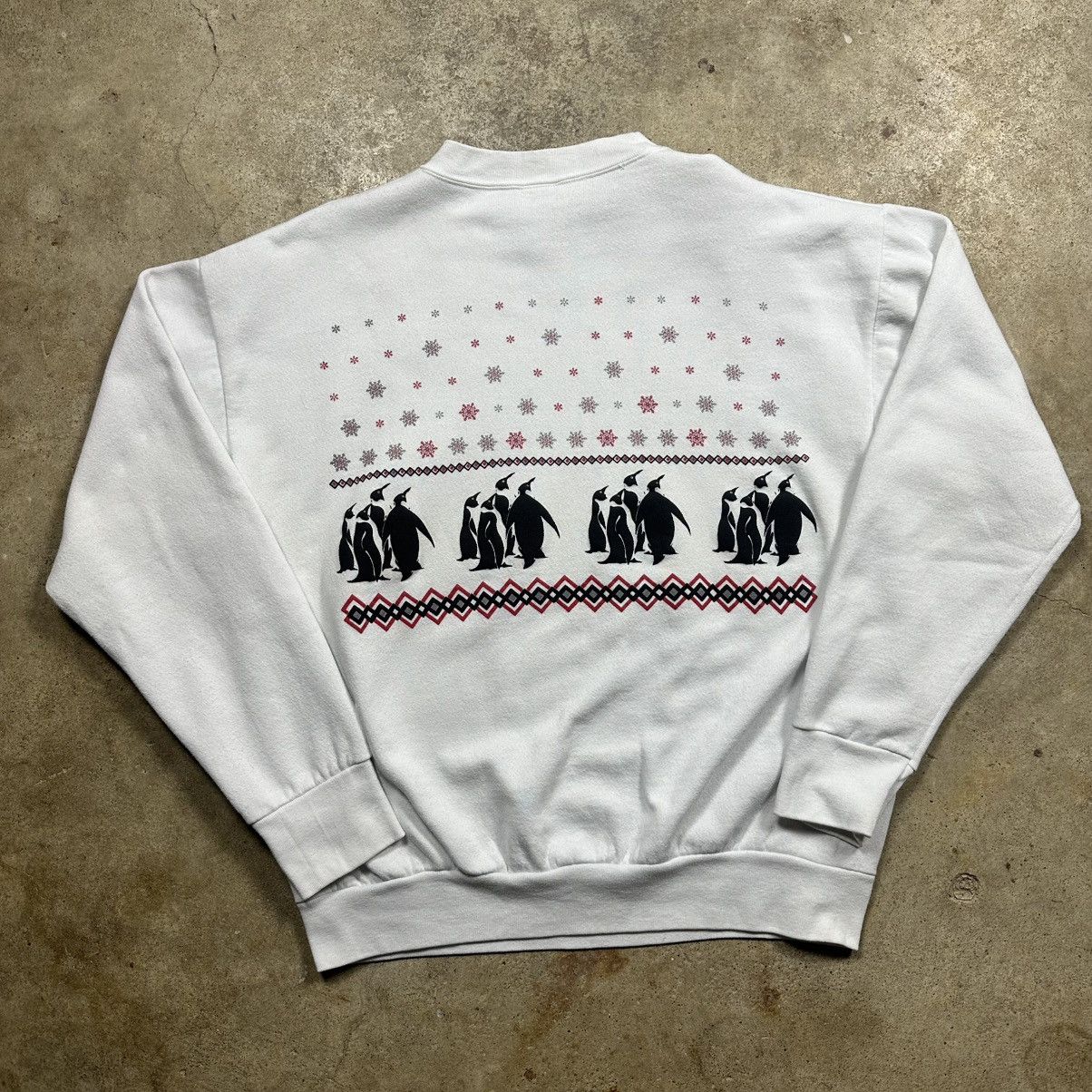 Vintage Vintage 80s Outdoor Nature Walking Penguins AOP Crewneck Size US L / EU 52-54 / 3 - 8 Thumbnail