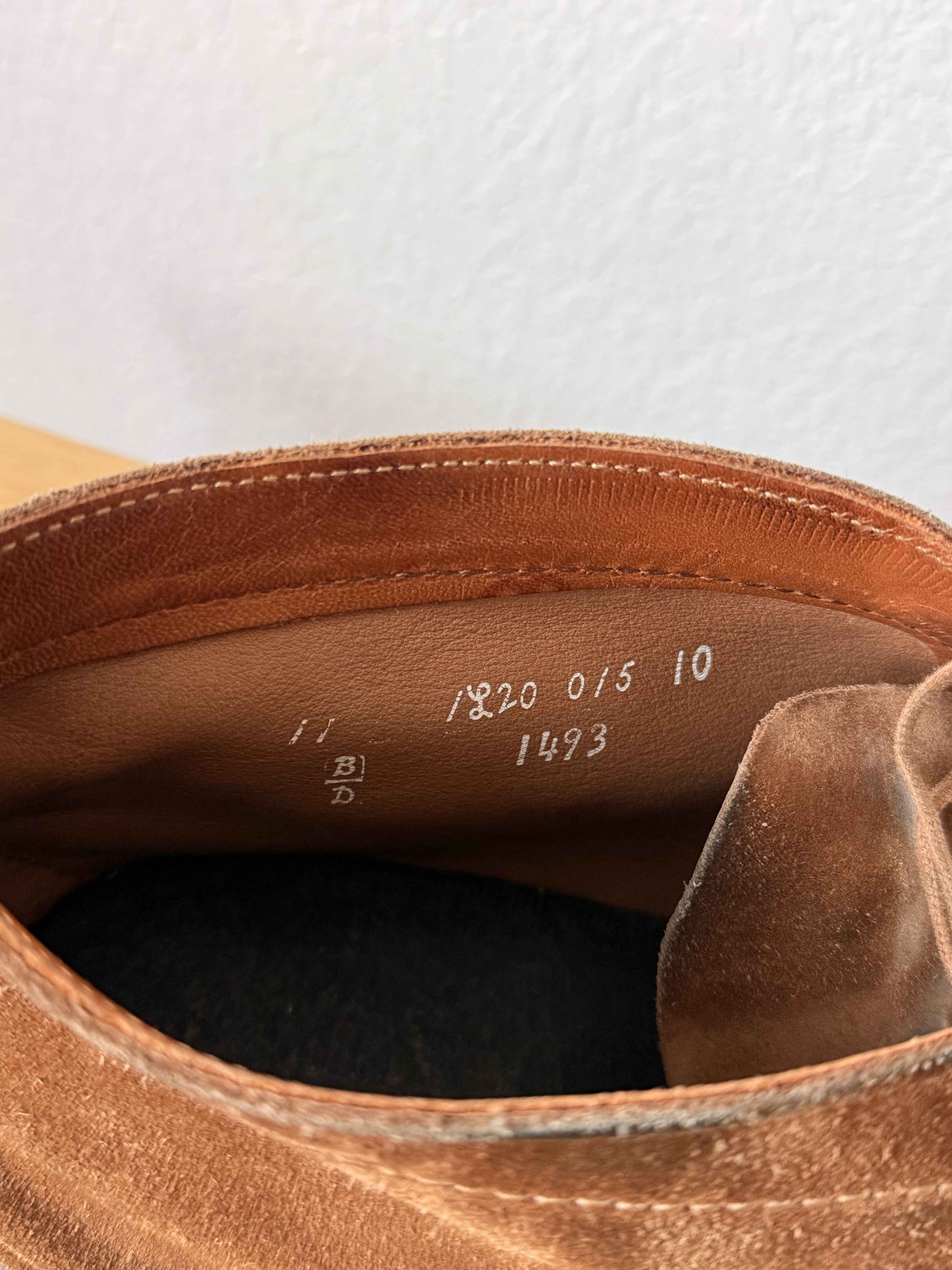 Alden Men's Chukka Boot 1493 Unlined Snuff Suede Leydon Last Size US 11 / EU 44 - 9 Thumbnail