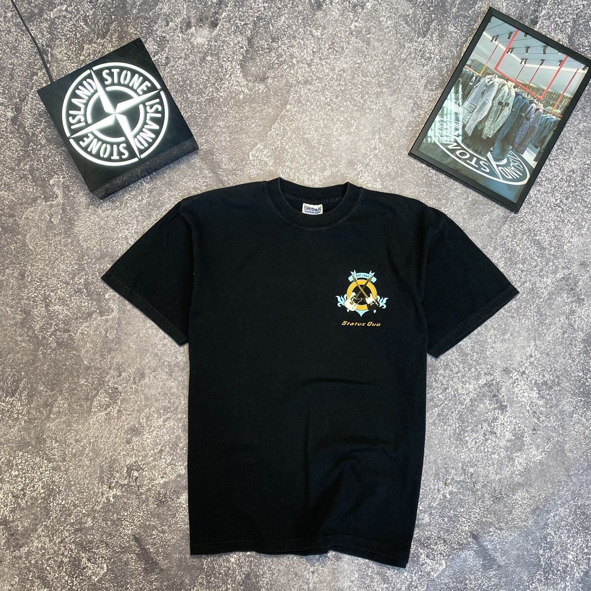 Band Tees Vintage Status Quo Small Logo rock band heave cotton tee Size US M / EU 48-50 / 2 - 1 Thumbnail