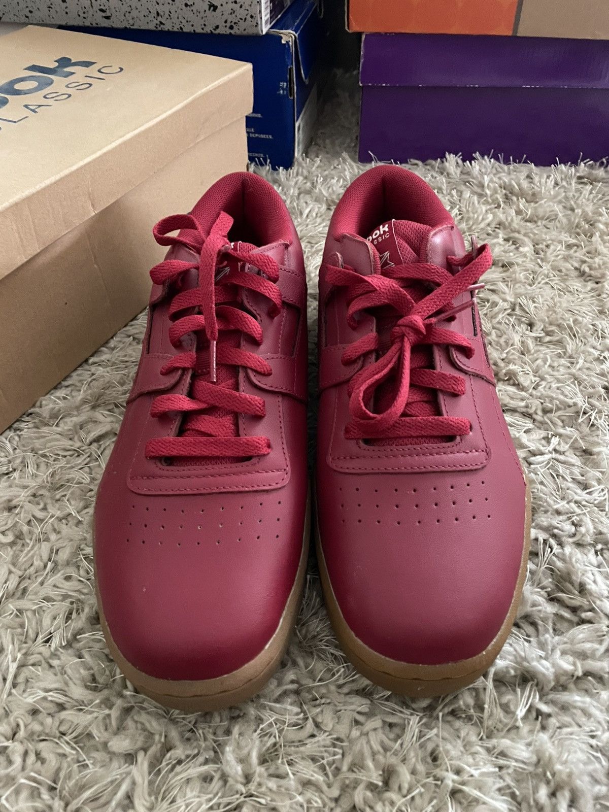Reebok Reebok Workout Sneakers Red Size US 10 / EU 43 - 4 Thumbnail