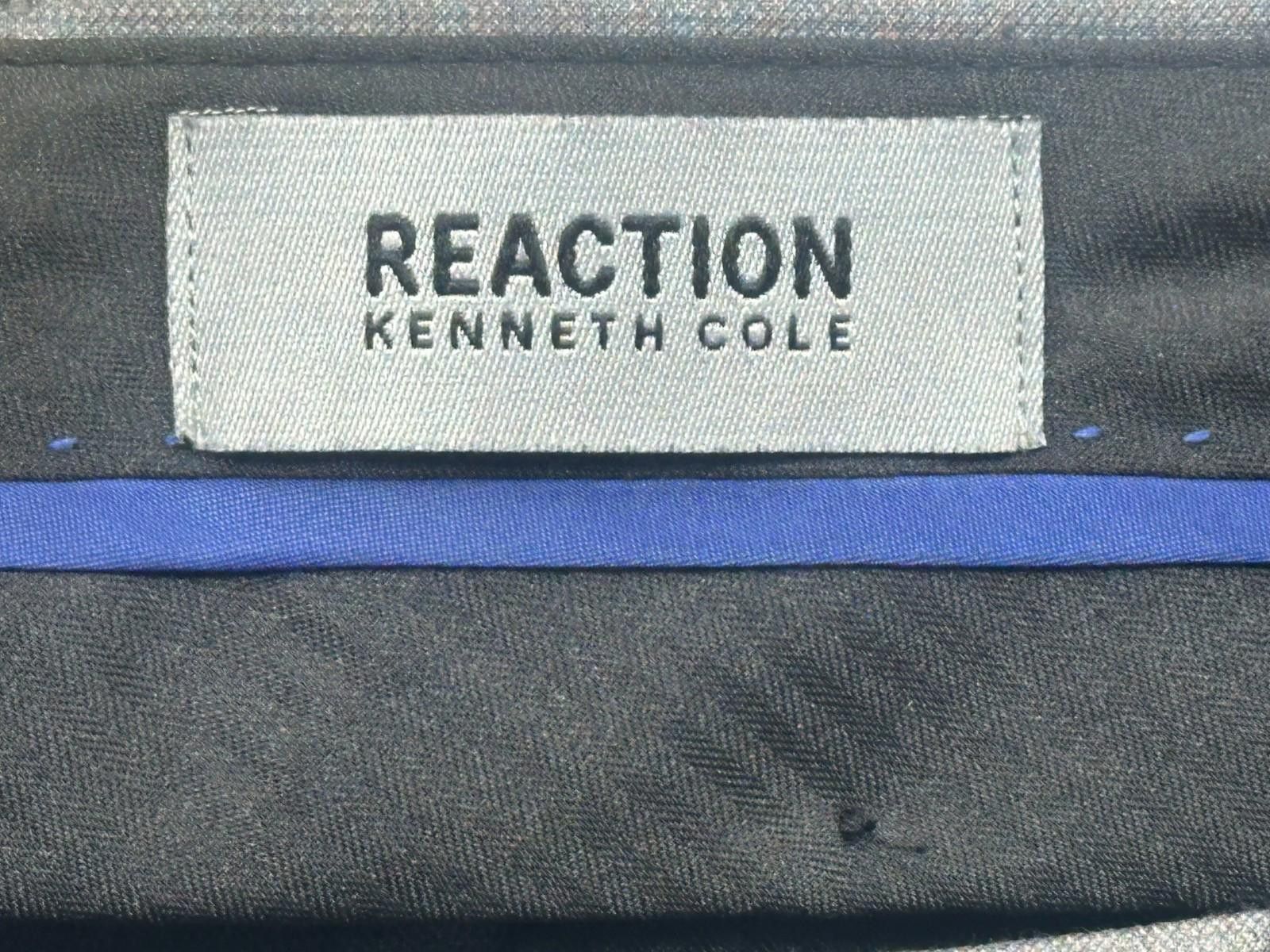 Other Kenneth Cole Reaction Flat Front Dress Pants Gray Mens 37/32 Size US 37 - 6 Thumbnail
