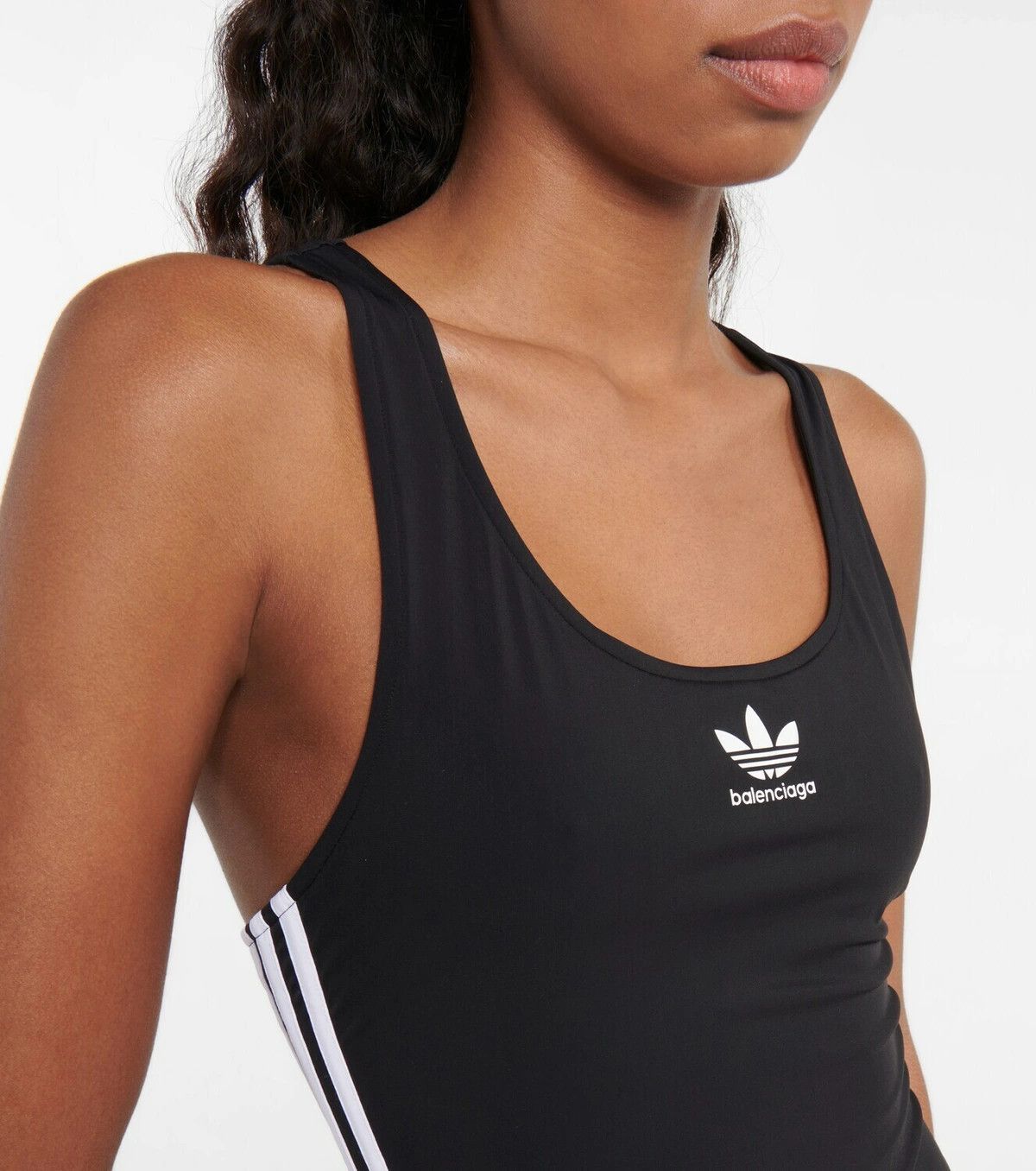 Balenciaga o1mt1gz0824 Swimsuit in Black/White Size M / US 6-8 / IT 42-44 - 4 Thumbnail