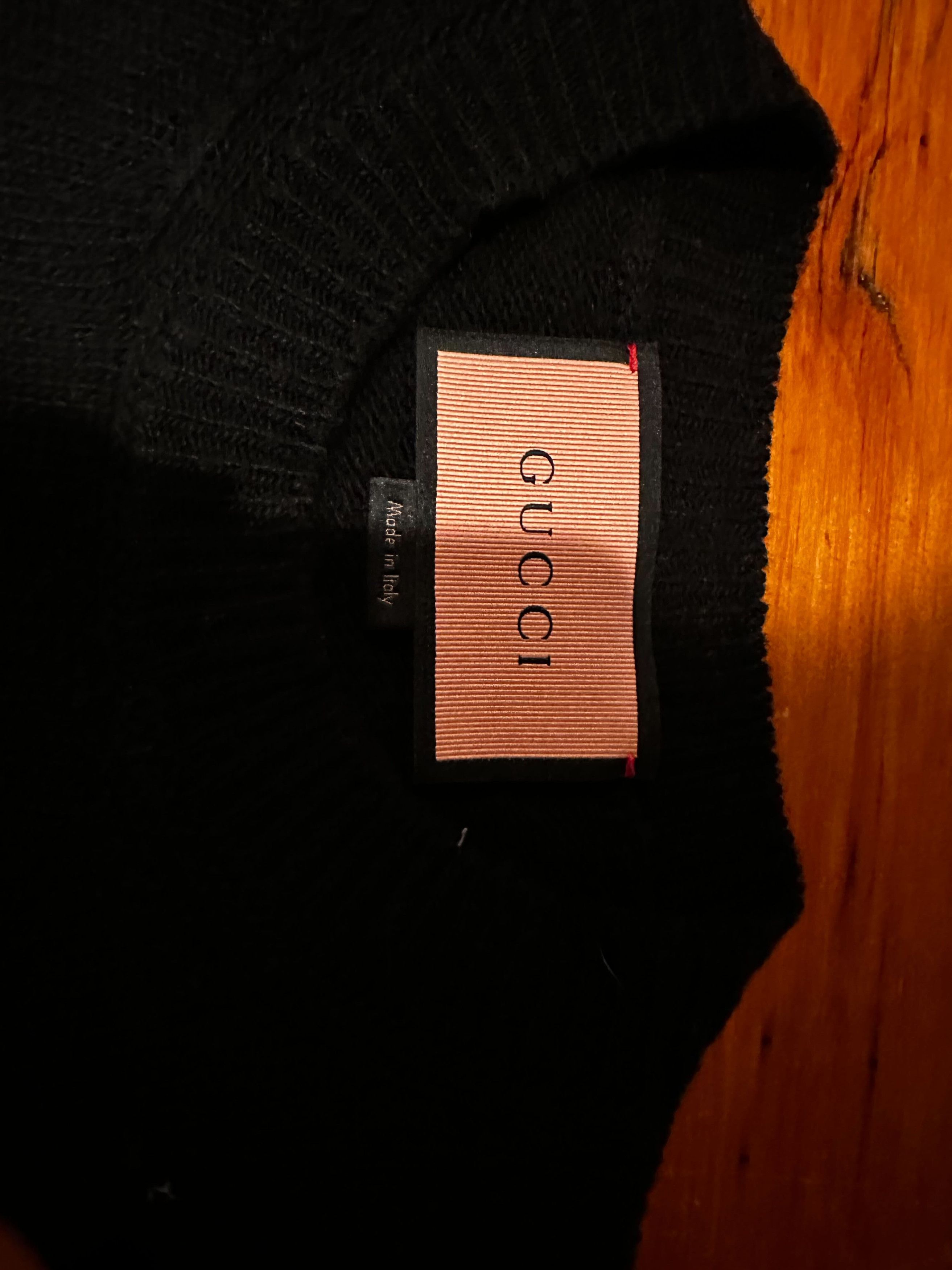 Gucci Gucci Ghost Knit Sweater in Black Merino Wool Size US S / EU 44-46 / 1 - 8 Thumbnail