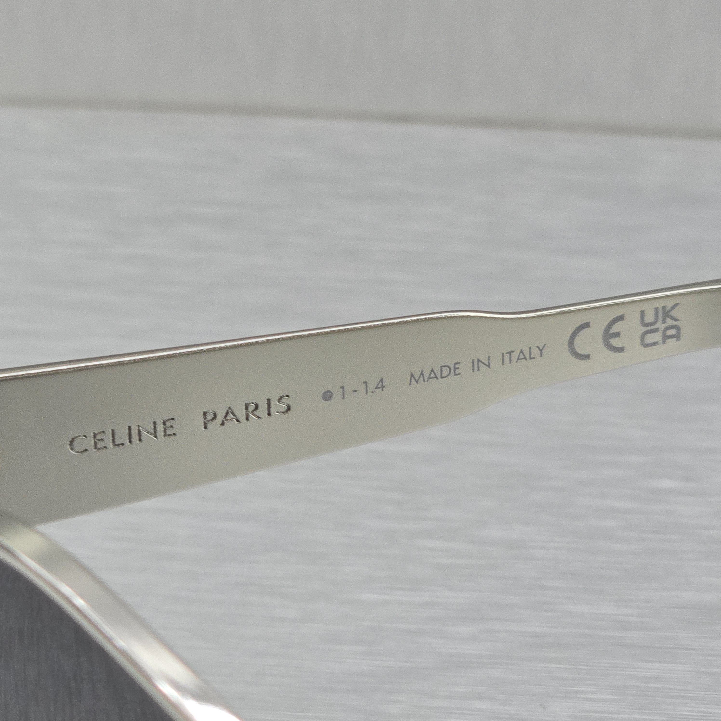 Celine CELINE Triomphe 01 Oval Sunglasses SILVER Size ONE SIZE - 8 Thumbnail