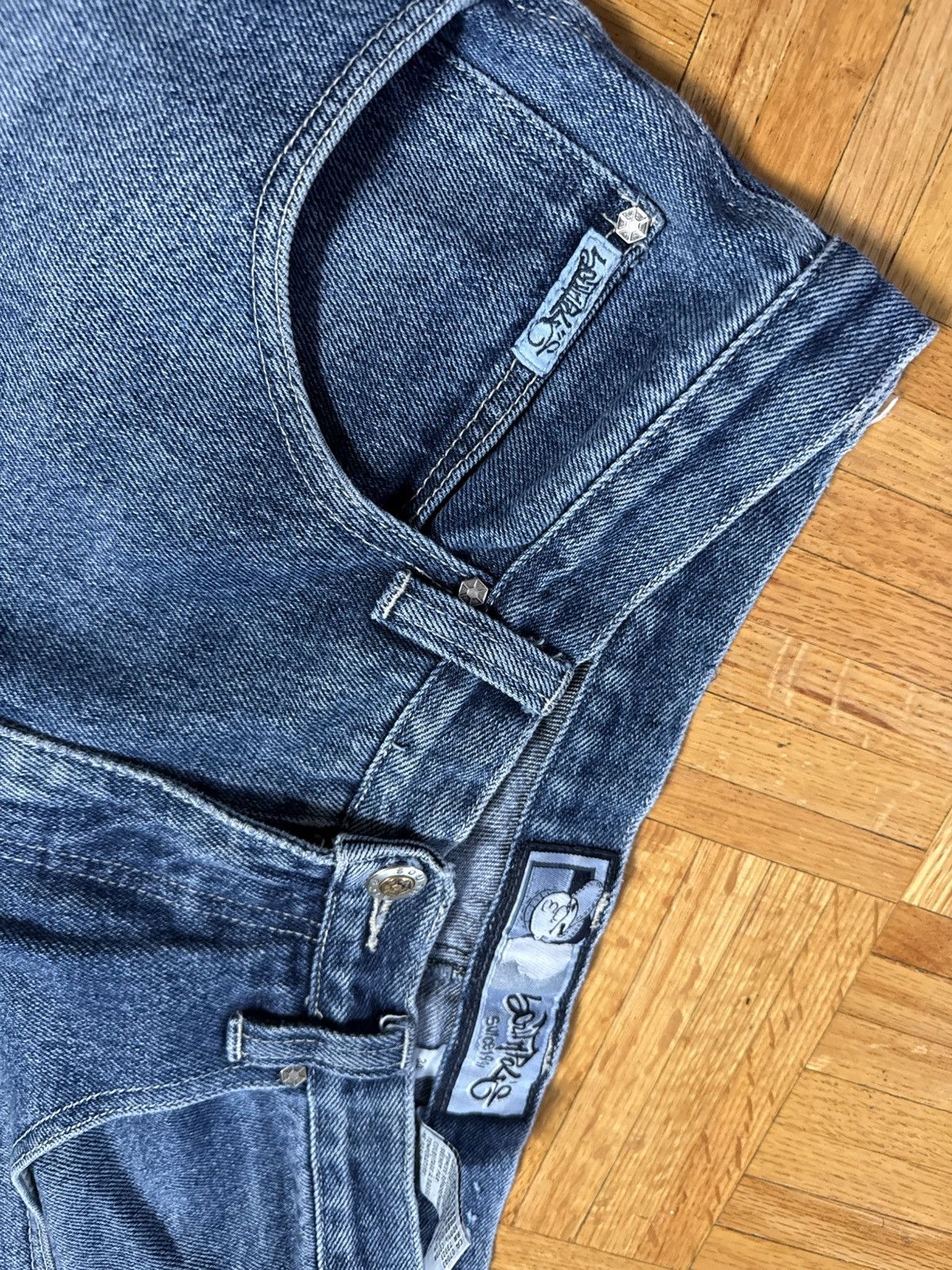 Southpole Y2K SouthPole Baggy Faded Denim Jeans Fat Albert Size US 34 / EU 50 - 3 Thumbnail