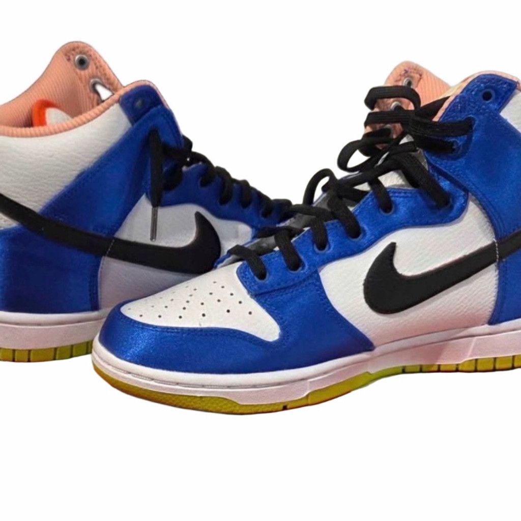 Nike Nike Dunk High Blue Satin | EUC | Sz 8.5W Size US 8.5 / IT 38.5 - 3 Thumbnail