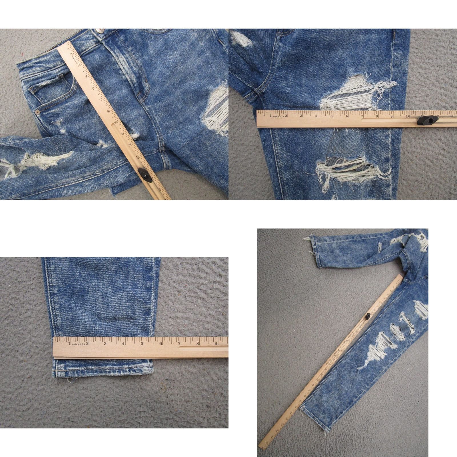 American Eagle Outfitters American Eagle Outfitters High Rise Distressed Denim Mom Jeans Women's Size 4 Regular Blue 90s Style Mens, Womens Size 27" / US 4 / IT 40 - 8 Thumbnail