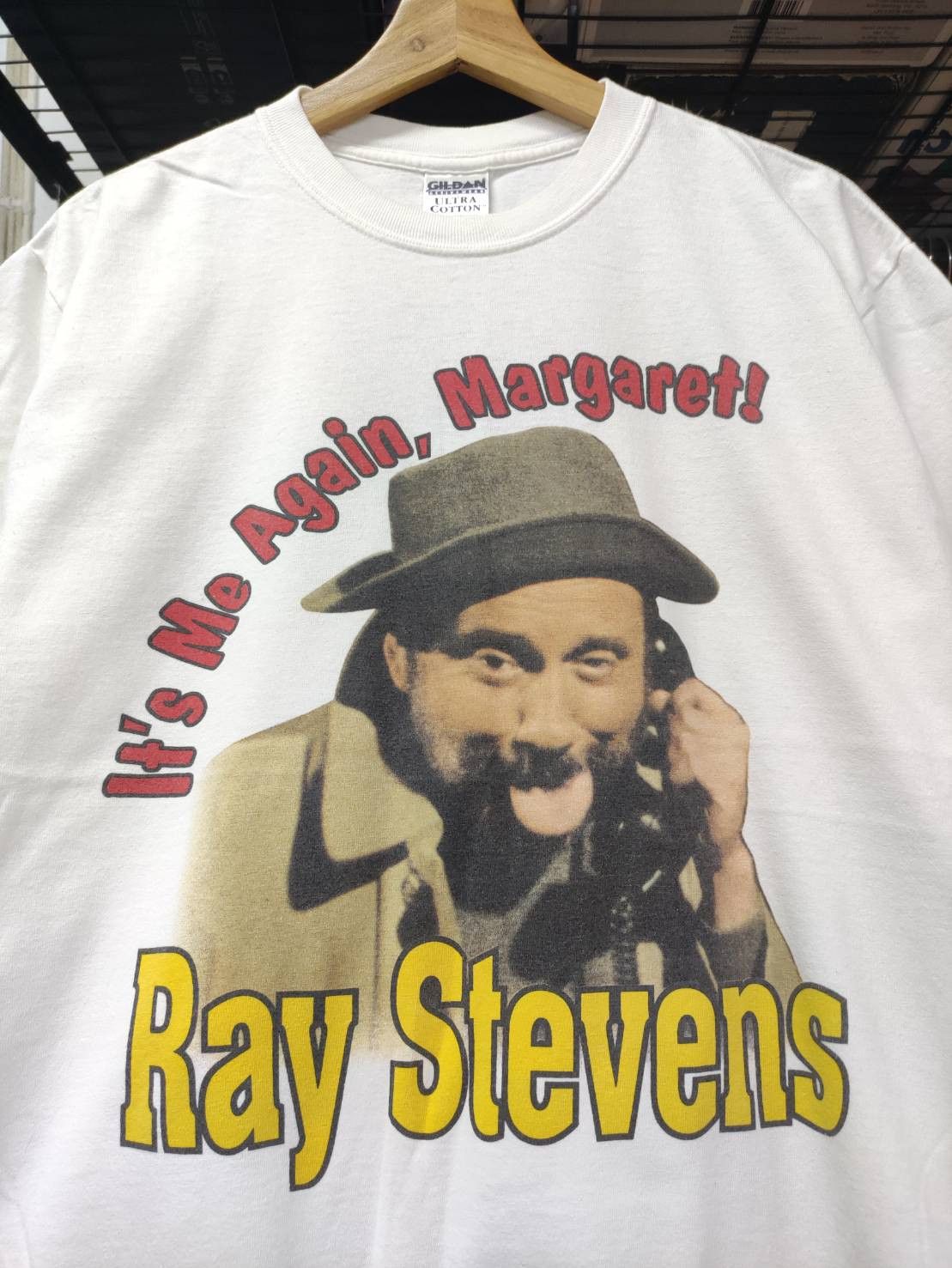 Band Tees Vtg 90's Ray Stevens " It's Me Again, Margaret " T-Shirt Size US M / EU 48-50 / 2 - 1 Thumbnail