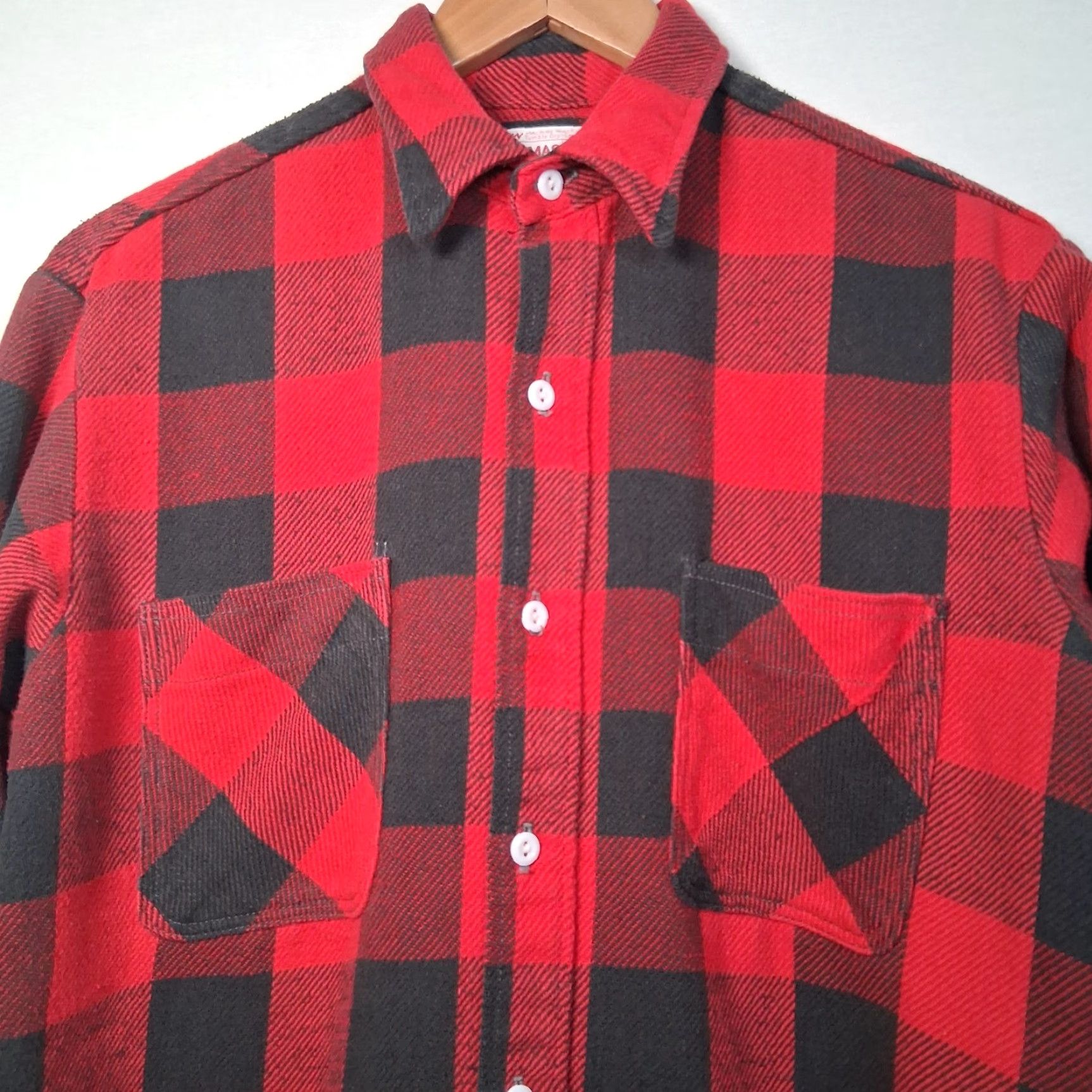 Vintage VINTAGE JC Penney Big Mac Flannel Shirt Men M Tall Red Buffalo Plaid Work Size US M / EU 48-50 / 2 - 3 Thumbnail