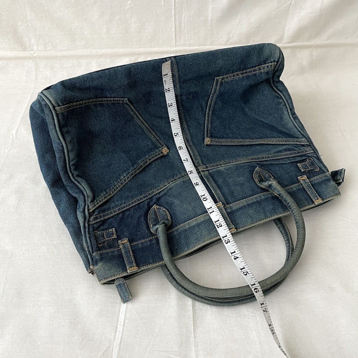 Japanese Brand Birkin Style Denim Handmade Bag by Via Demizon Doux Japan Size ONE SIZE - 13 Thumbnail