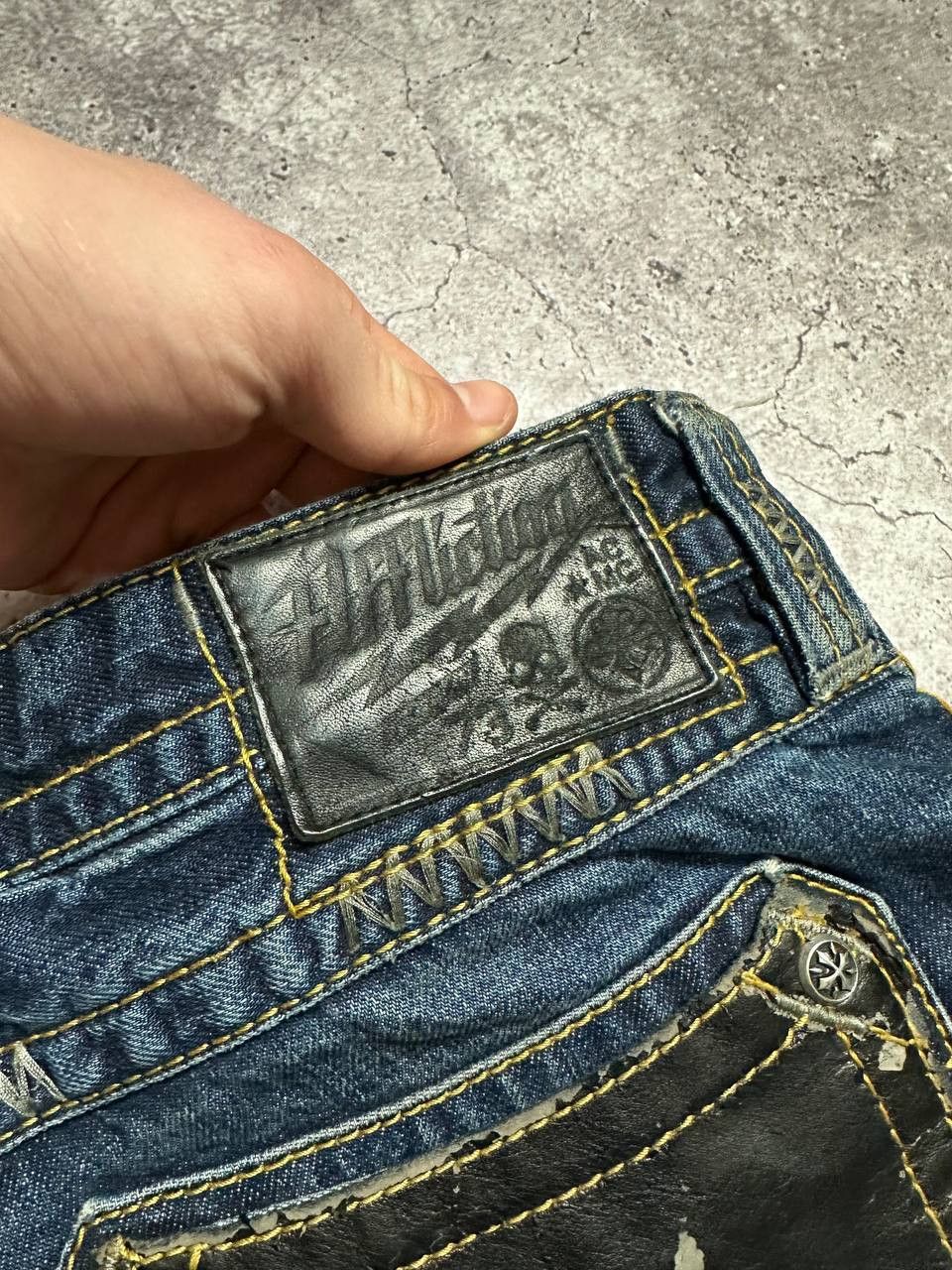 Affliction Affliction Ace Denim Jeans Y2K Embroidered size 31 Size US 31 - 5 Thumbnail