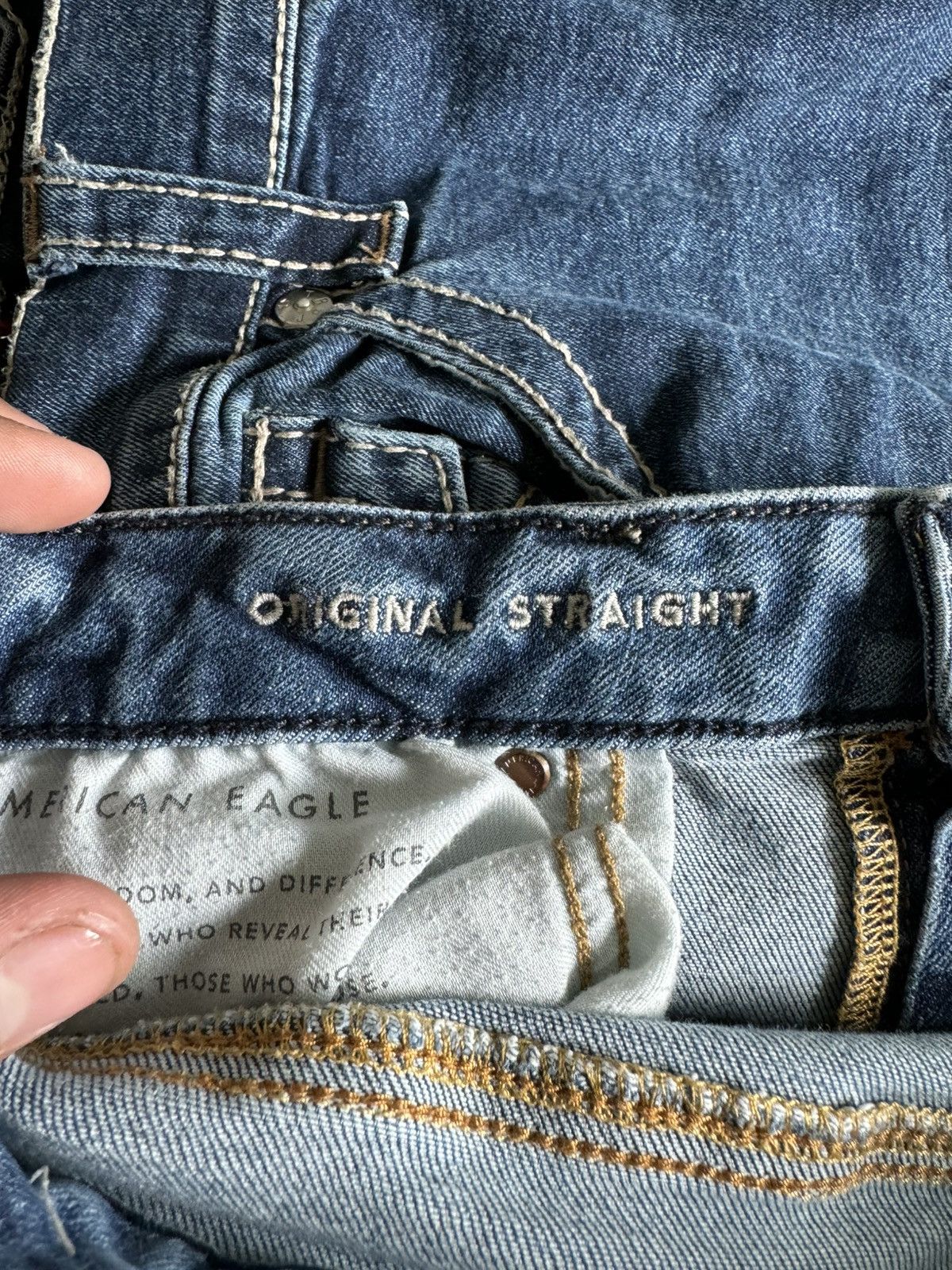 American Eagle Outfitters American eagle original straight jeans Size US 36 / EU 52 - 5 Thumbnail