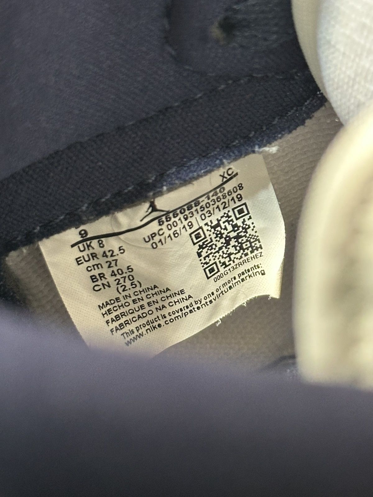 Nike Jordan 1 high Obsidians Size US 9 / EU 42 - 6 Thumbnail