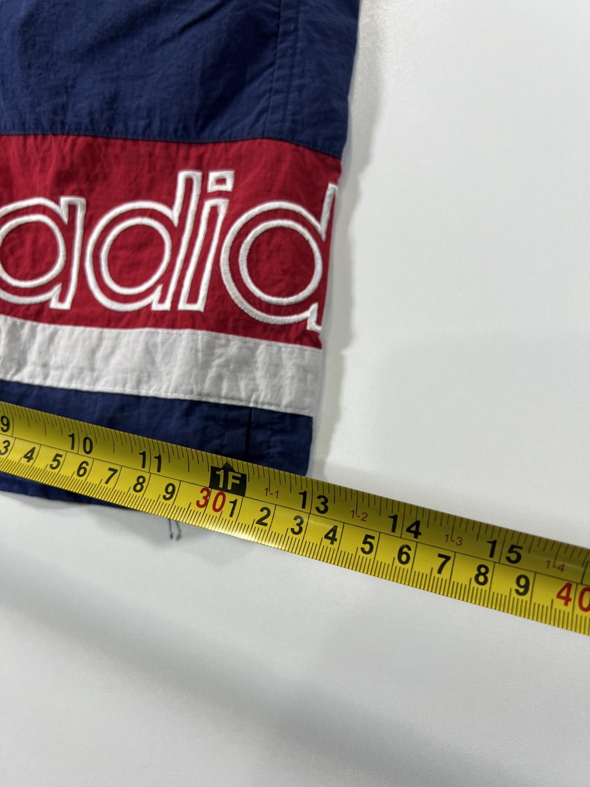 Adidas Vintage Adidas Men's Navy Blue Red and White Swim Shorts Size US 32 / EU 48 - 7 Thumbnail
