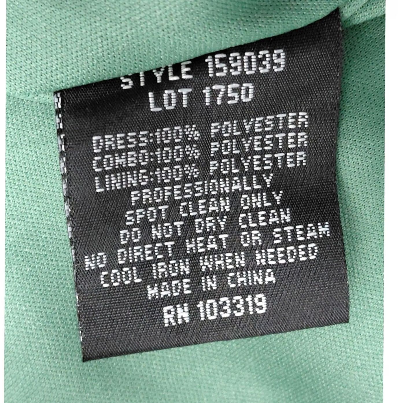 Vintage Blondie Nites by Stacy Sklar Strapless Women Dress Knee Length Green Embroidered Lined Satin/Tulle Mix Formal Party/Cocktail XS? Size L / US 10 / IT 46 - 7 Thumbnail