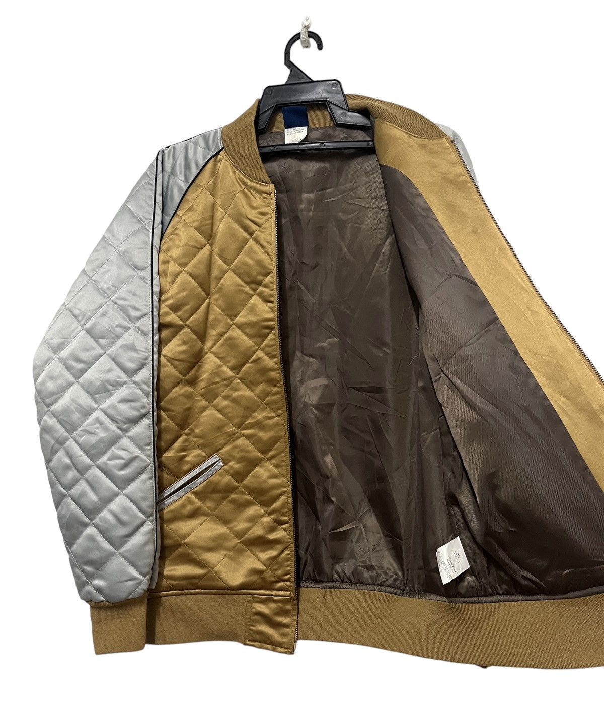 Hang Ten × Japanese Brand Hang ten quilted gold silver bomber jacket Size US M / EU 48-50 / 2 - 3 Thumbnail