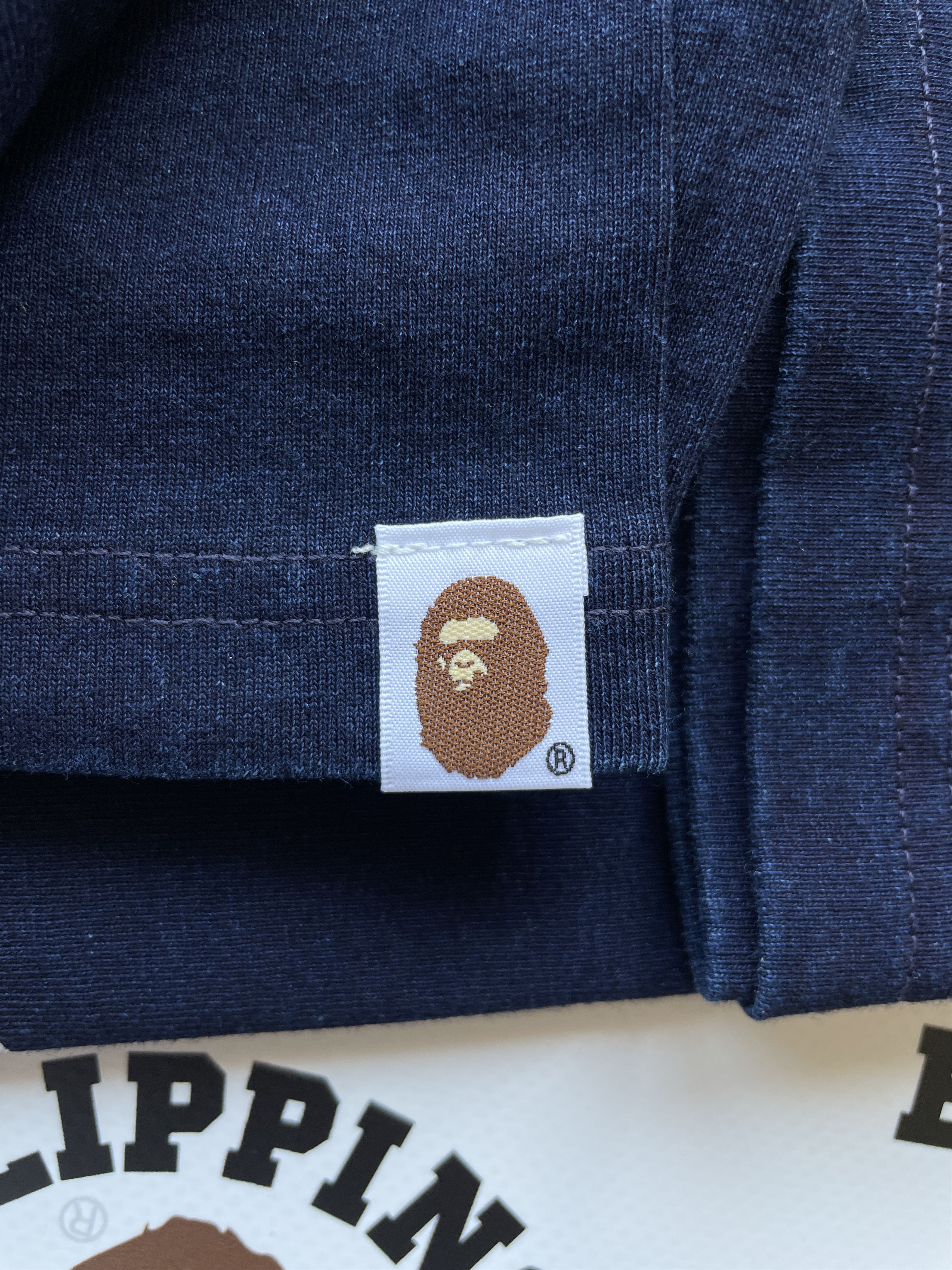 Bape BAPE APE HEAD INDIGO TEE Size US XL / EU 56 / 4 - 7 Thumbnail
