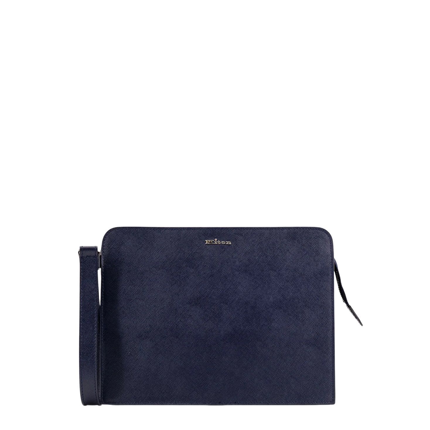 Kiton KITON Blue Leather Clutch New & Authentic Size ONE SIZE - 1 Thumbnail