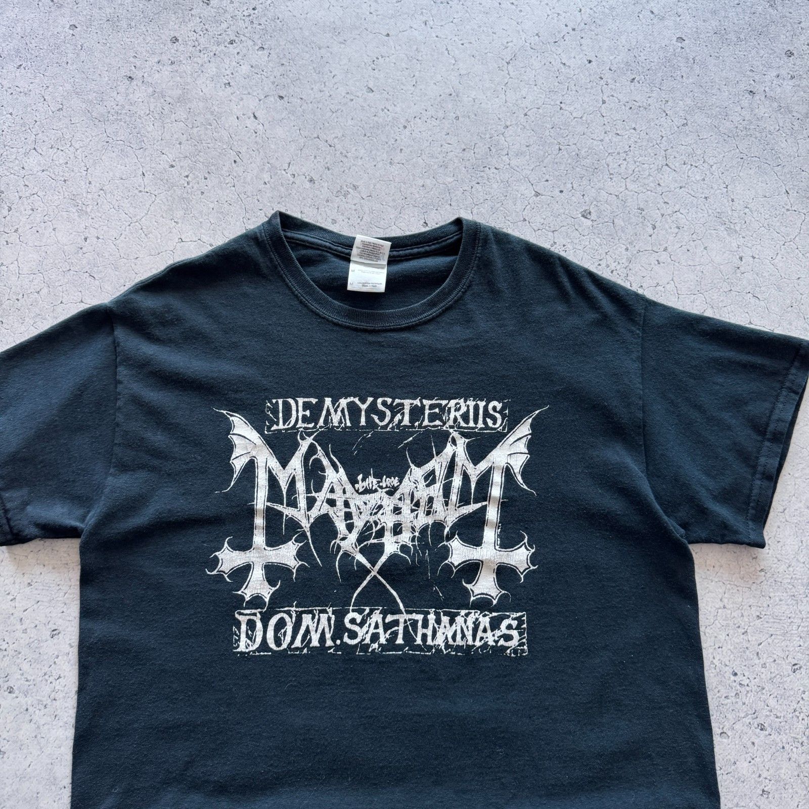 Band Tees Mayhem Vintage 00s Mysteriis Dom Sathanas Band T-Shirt Size US M / EU 48-50 / 2 - 3 Thumbnail
