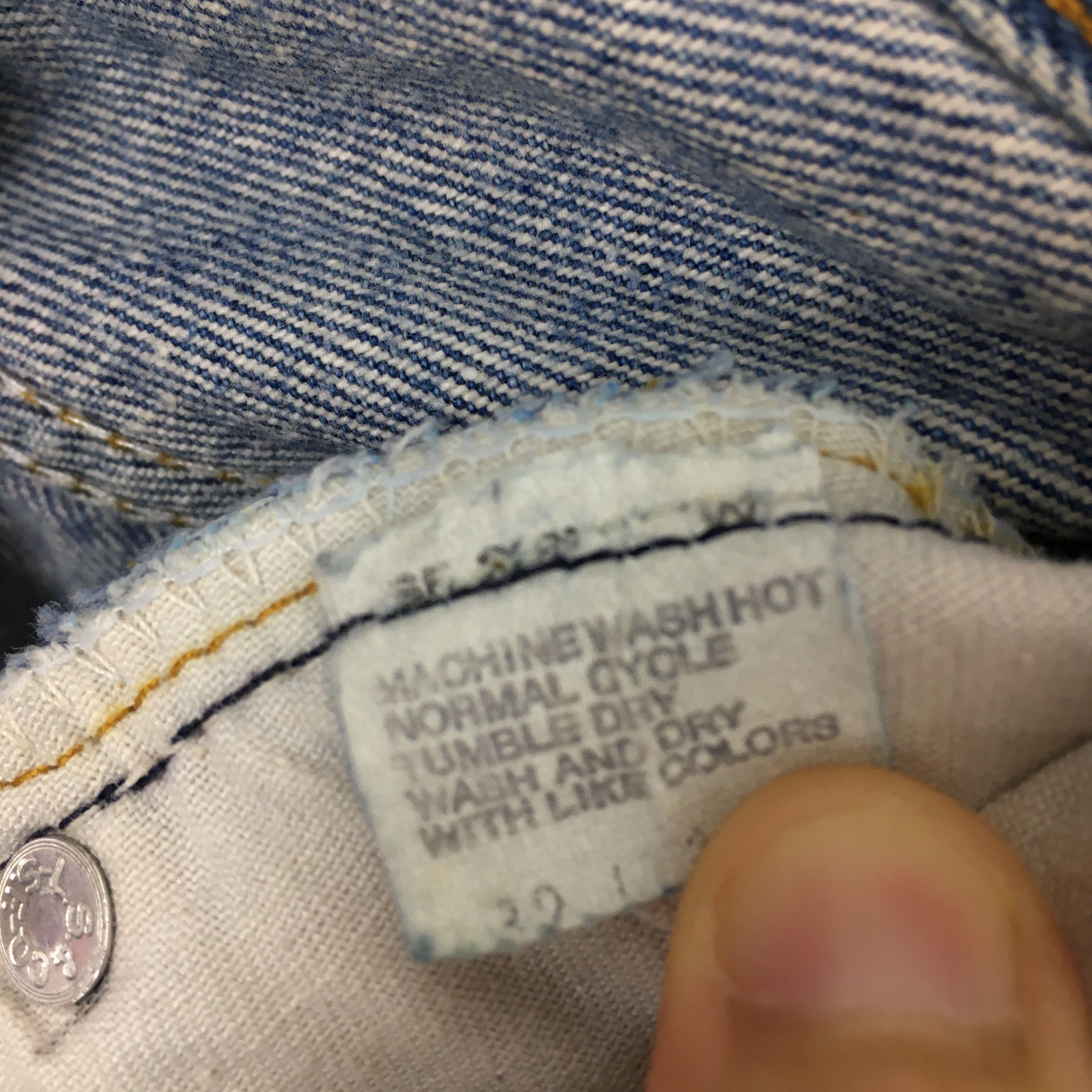 Levi's Size 30x33 Vintage 1980s Levi's 501 Distressed Jeans S189 Size US 30 / EU 46 - 7 Thumbnail