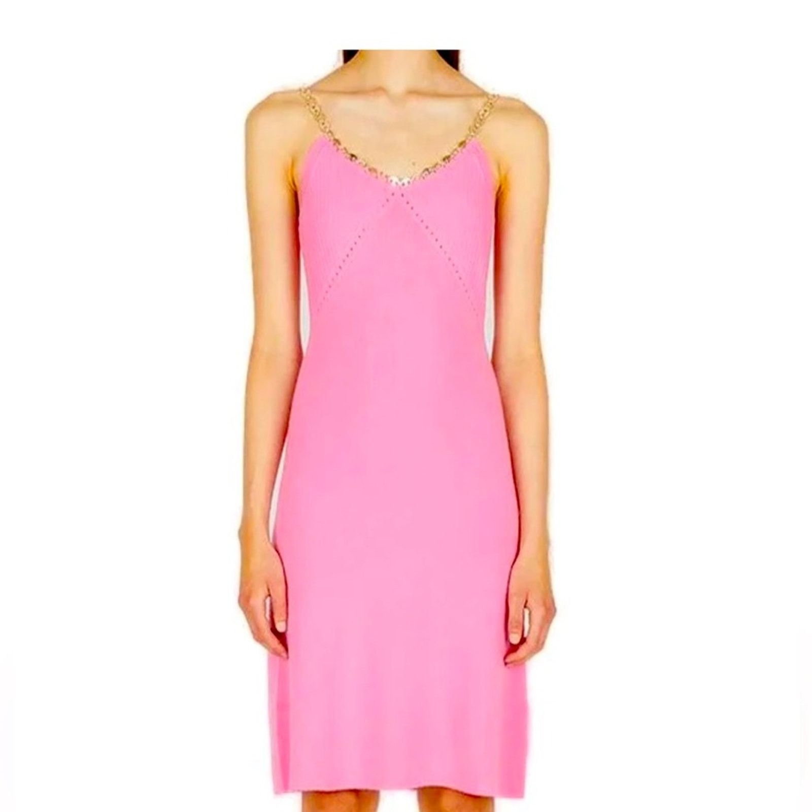 Paco RABANNE Merino Wool Dress in Pink - medium NWOT