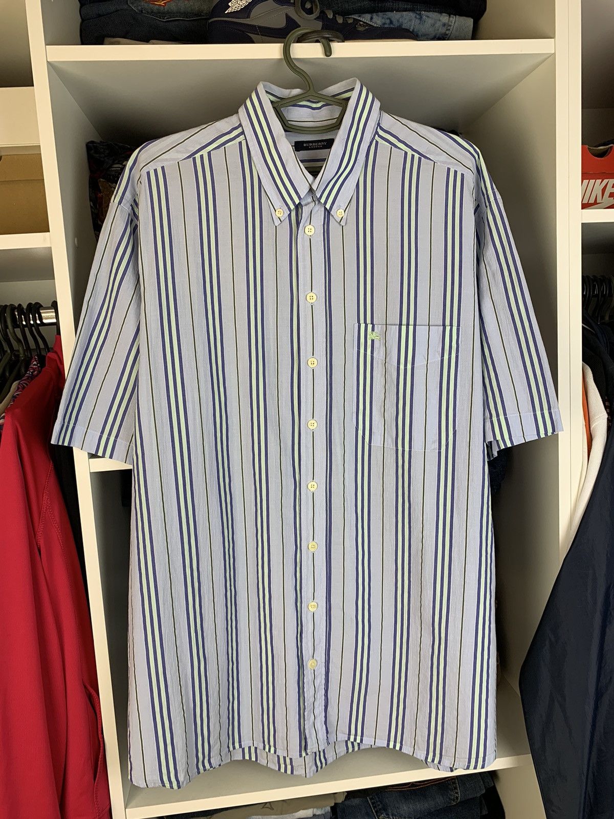 Burberry Burberry London Button Up Short Sleeve Shirt Size US XL / EU 56 / 4 - 1 Thumbnail