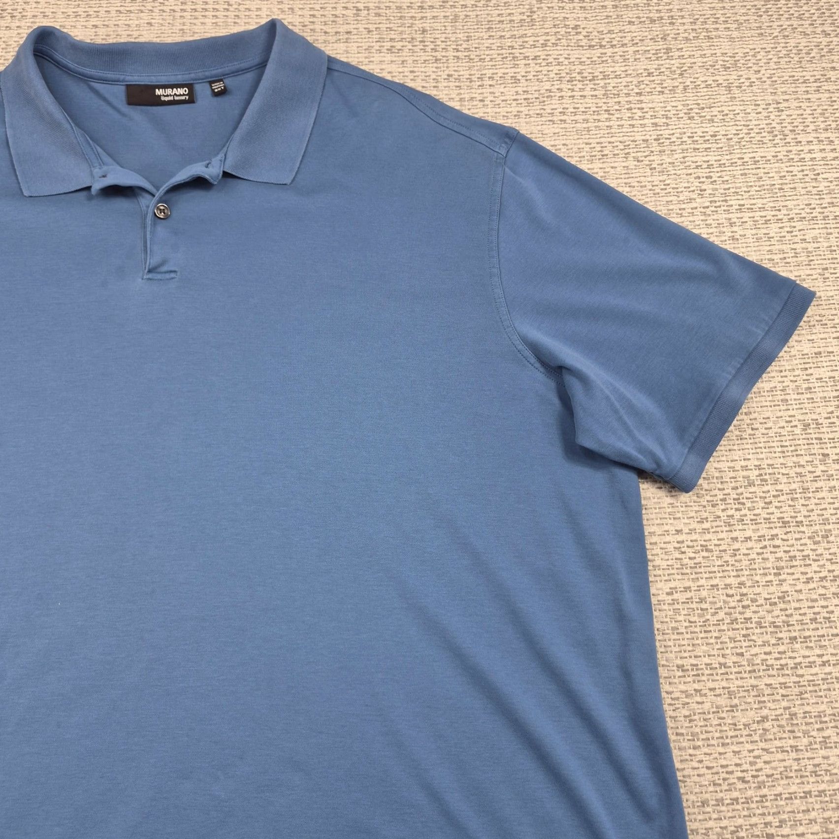 Murano Murano Liquid Luxury Polo Shirt Mens 3XLT Blue Short Sleeve Big Tall Preppy Shirt Size US XXL / EU 58 / 5 - 2 Thumbnail