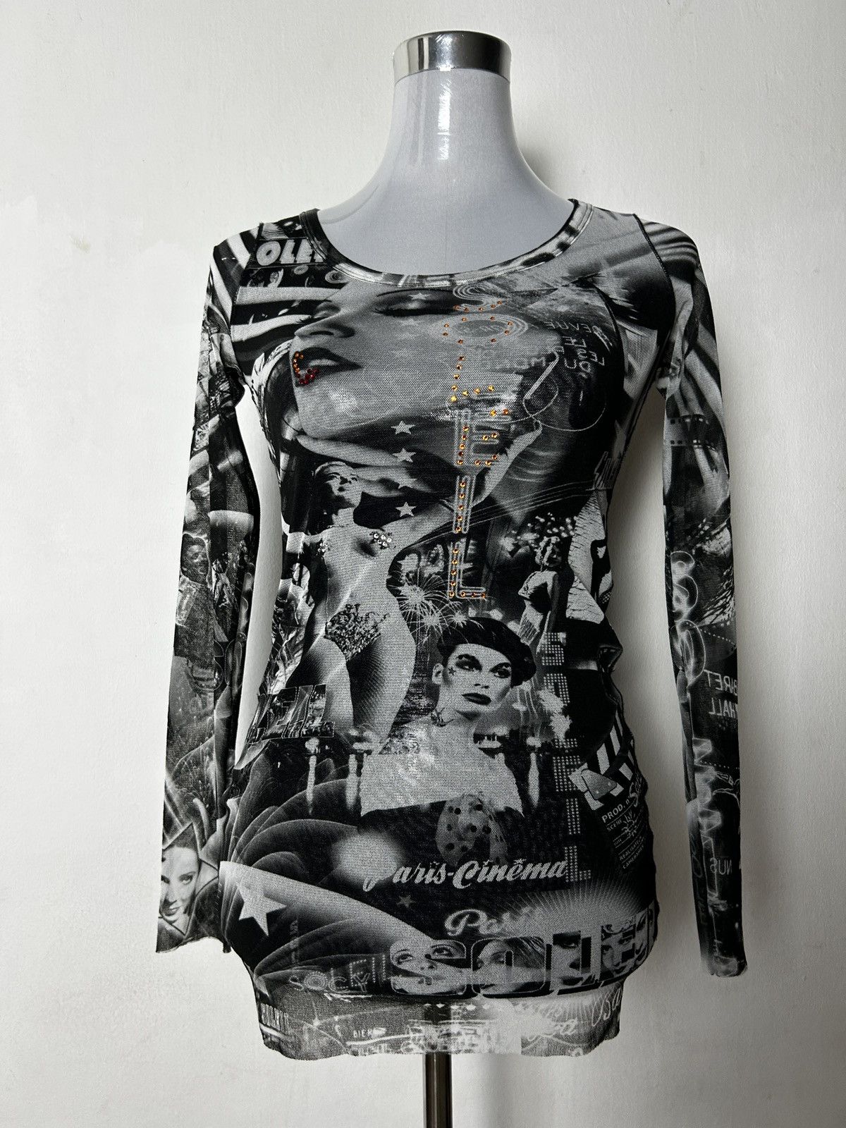 Jean Paul Gaultier 1990’s Archive Jean Paul Gaultier soleil cabaret mesh tank Size XXS / US 00 / IT 34 - 12 Thumbnail